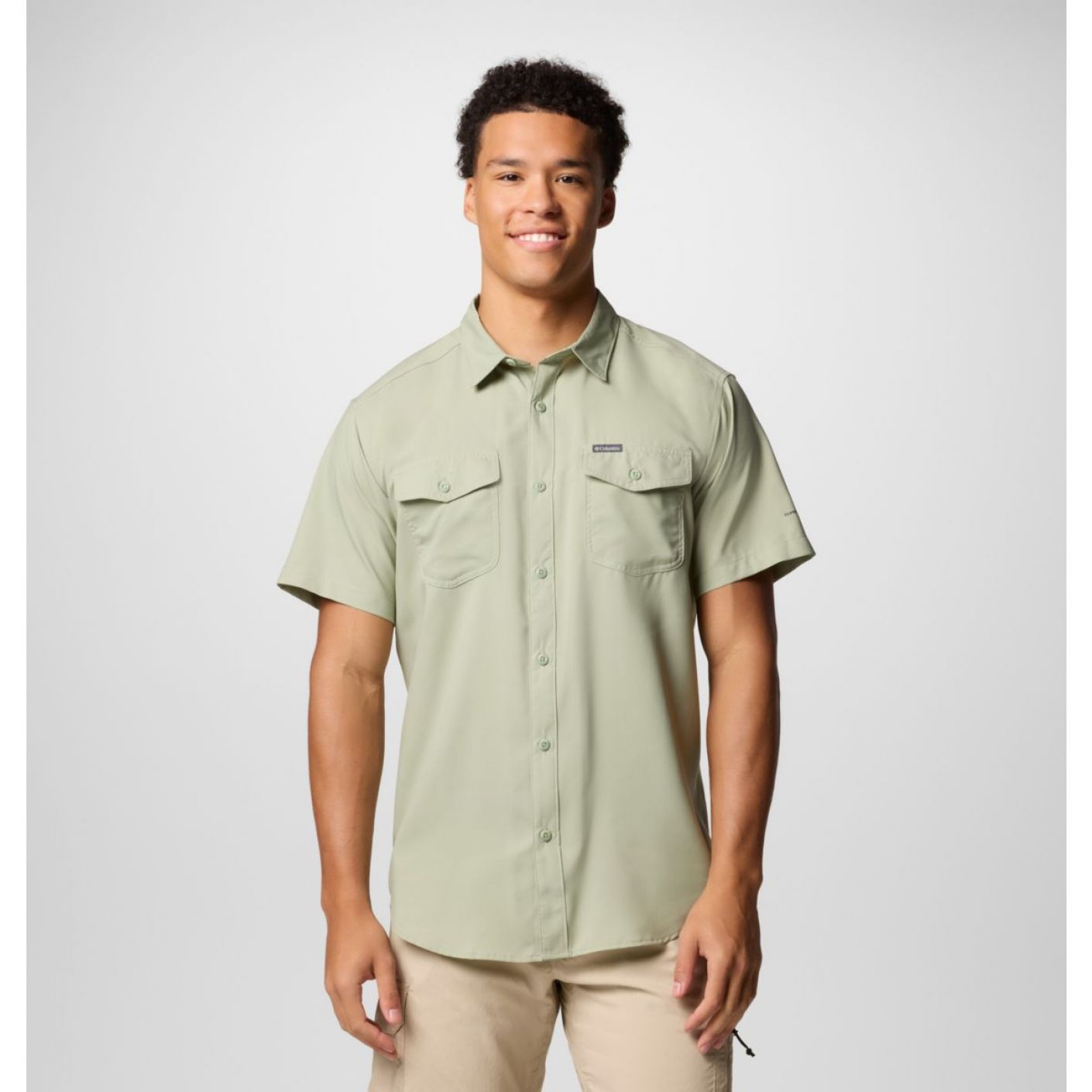 Columbia Camicia a maniche corte in tinta unita Utilizer II Safari da uomo