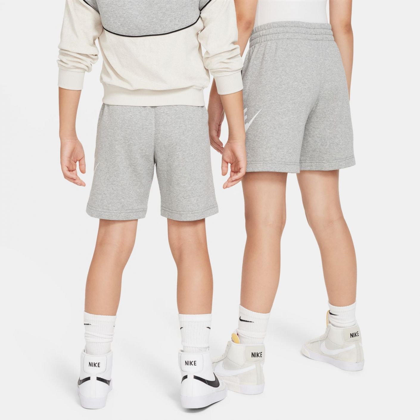 Nike Short in French Terry Dark Grey Heather da Ragazzi