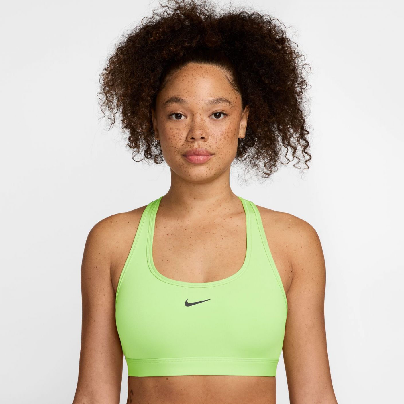 Nike Swoosh Light Support BH ungepolstert Damen Barely Volt/Weiß