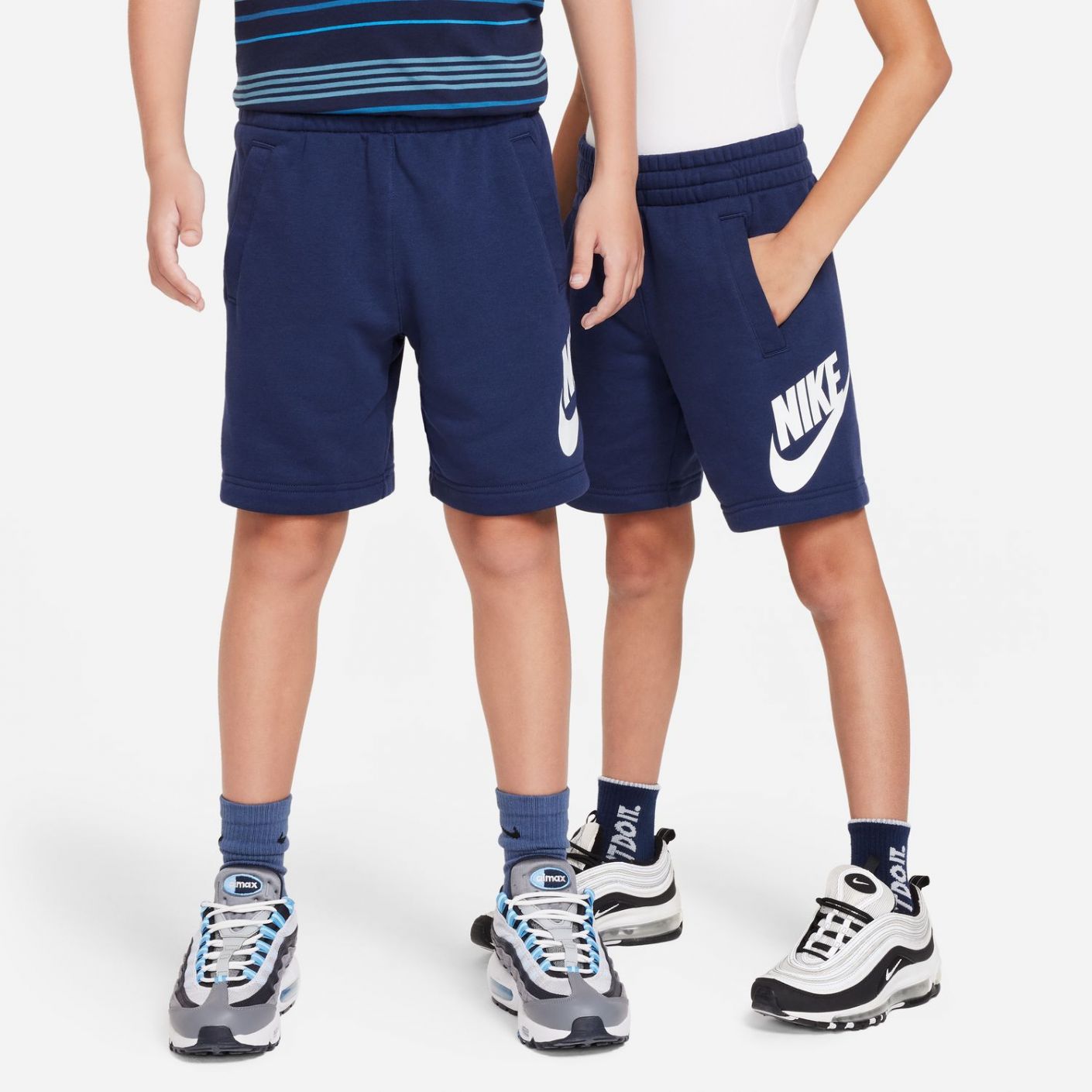 Nike Short in French Terry Midnight Navy da Ragazzi