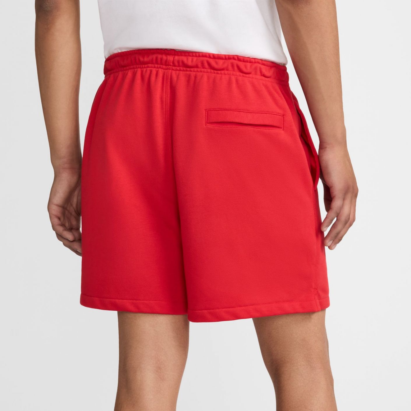 Nike Short Flow in French Terry Rosso da Uomo