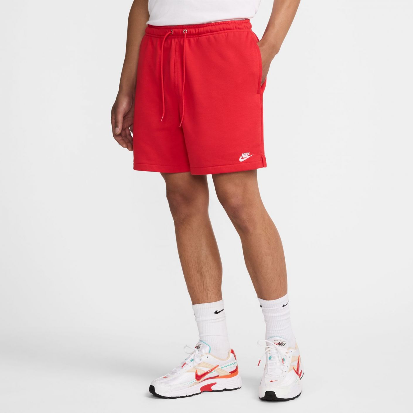 Nike Short Flow in French Terry Rot für Herren