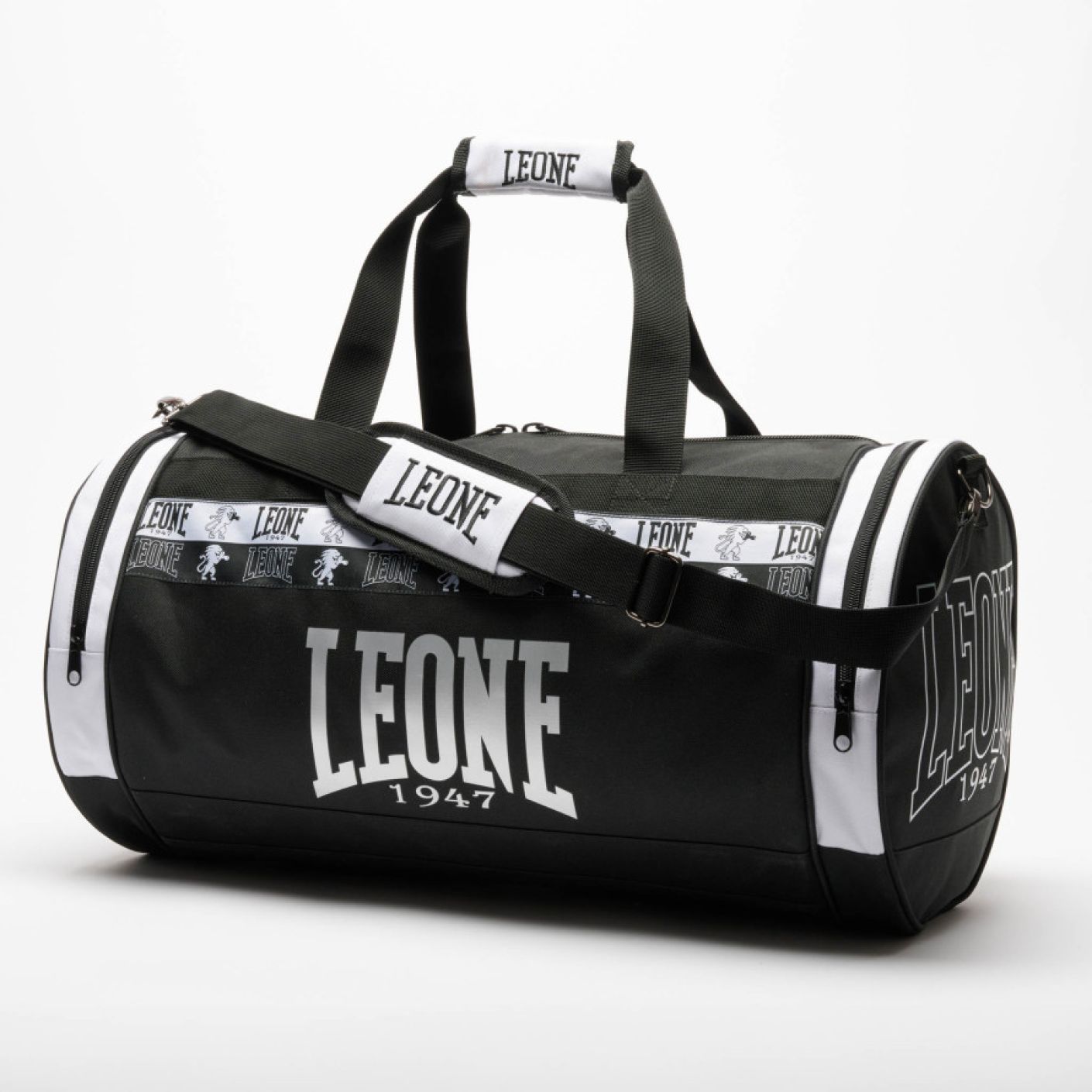Leone Gym Bag Iconic Black/White