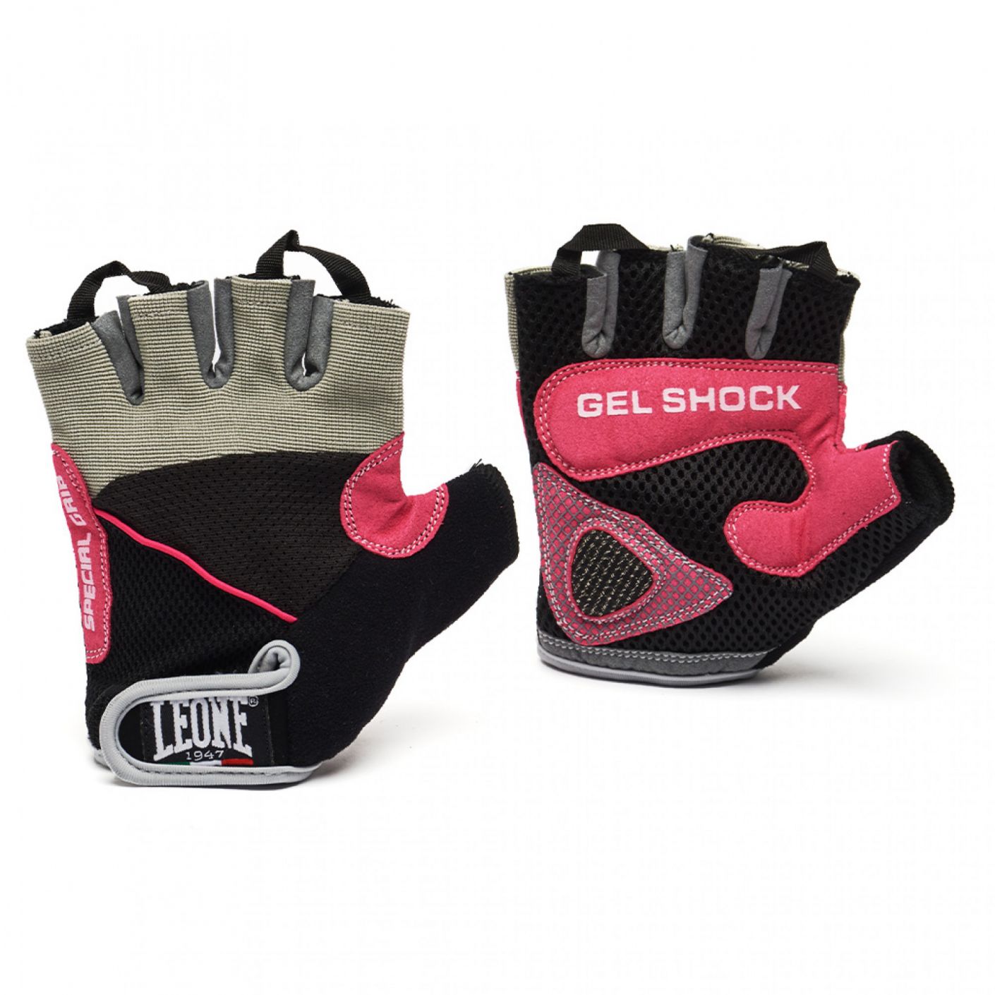 Leone Gym Handschuhe Schwarz/Pink