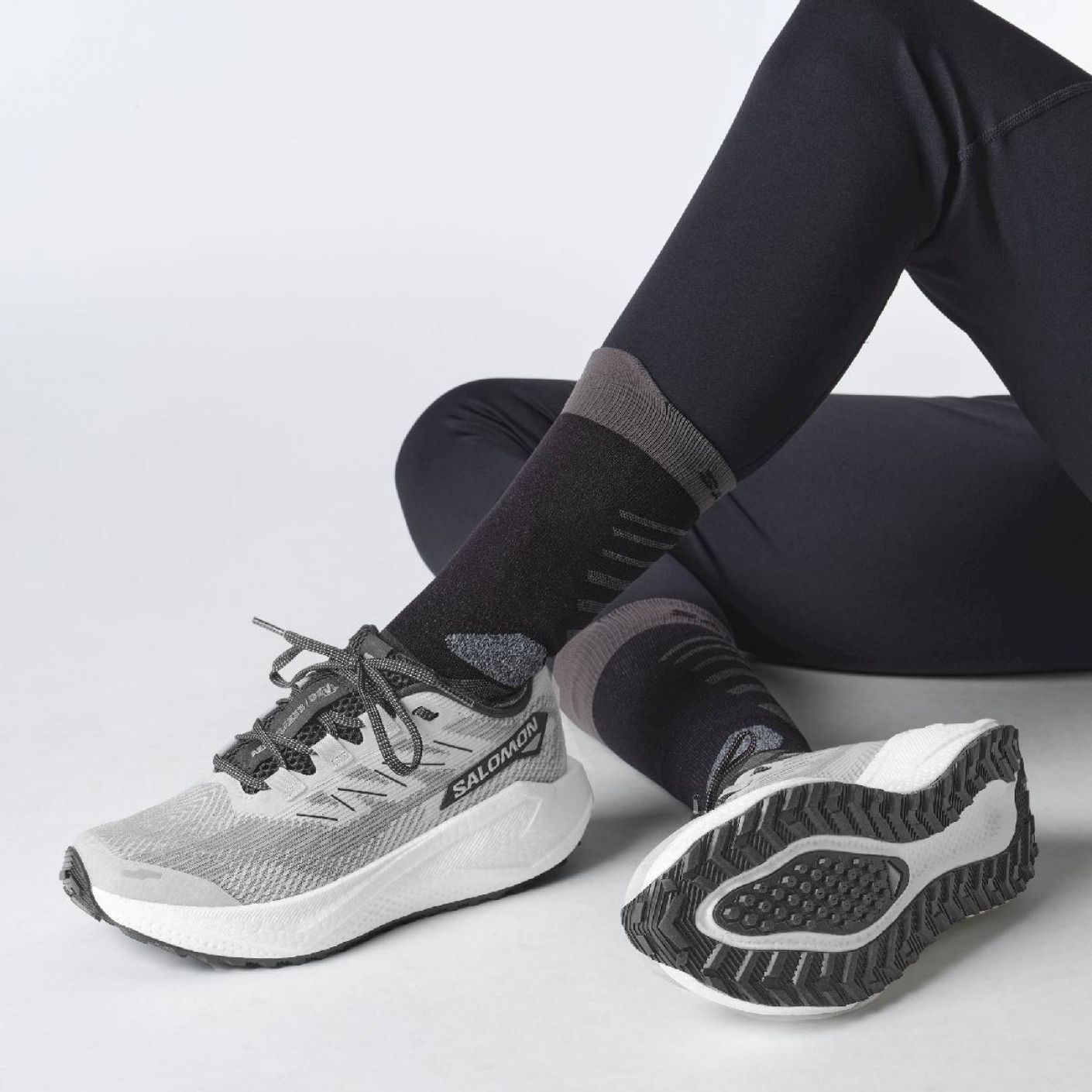 Salomon Aero Blaze 3 Gravel Lunar Rock / Weiß / Schwarz für Herren