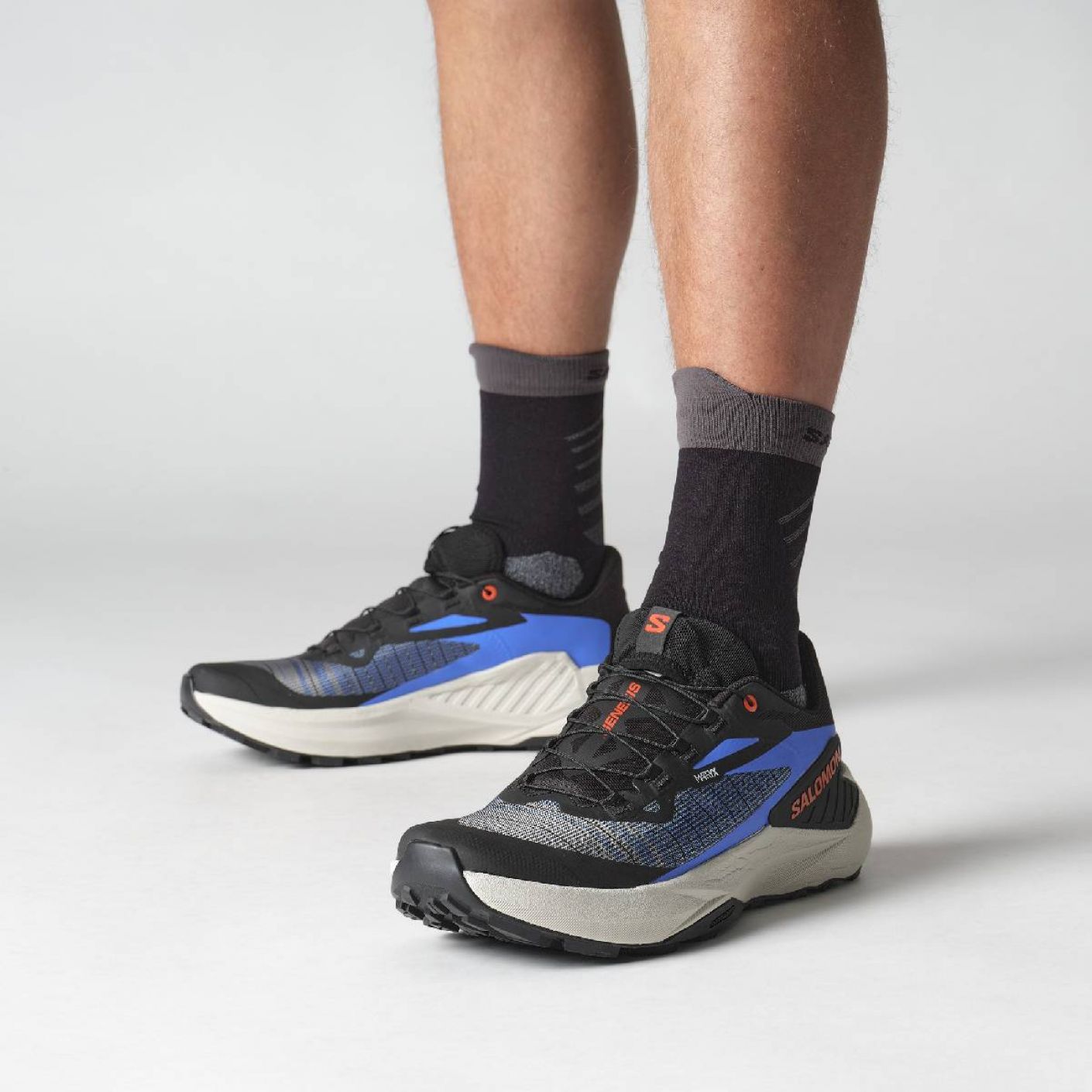 Salomon Genesis Black / French Blue / Cherry Tomato for Men