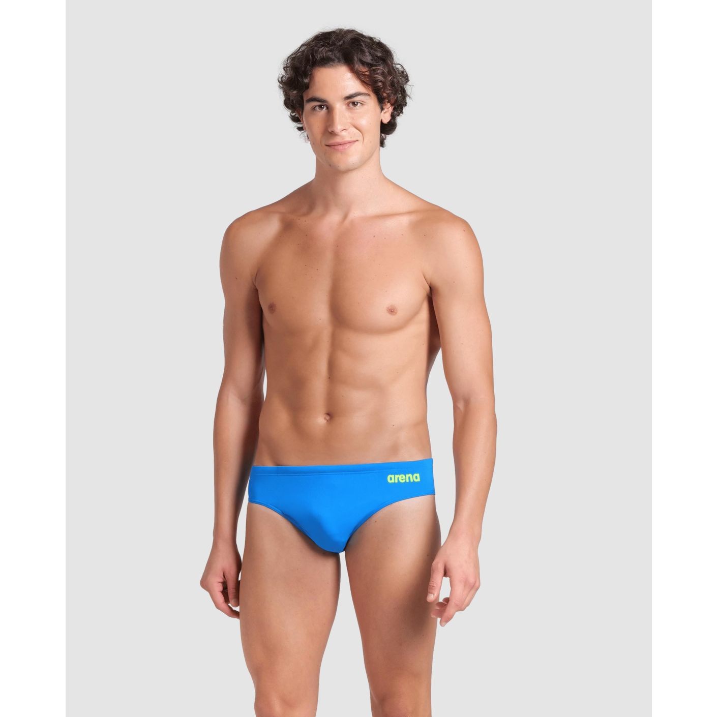Arena Slip Team Solid Blue River/Artic Lime for Men