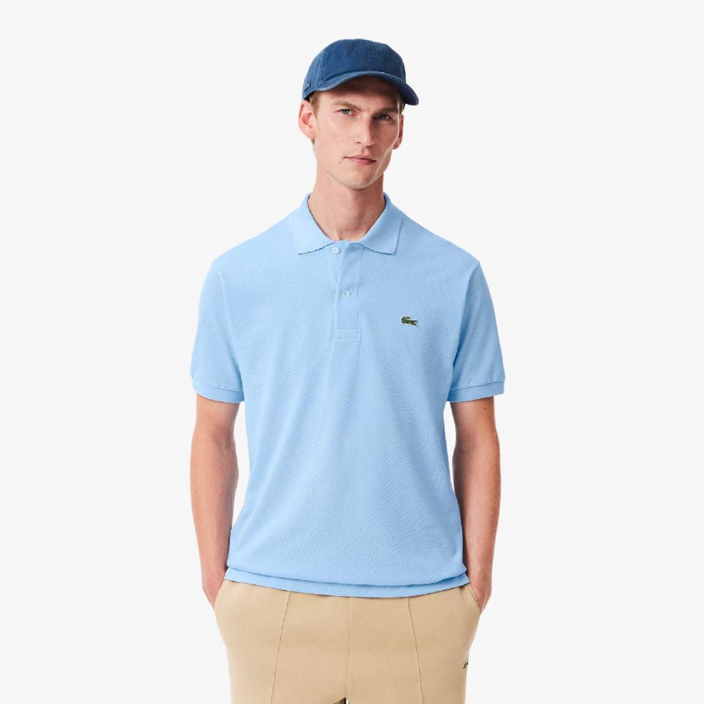 Lacoste Polo 1212 Blu Pastello-HBP da Uomo