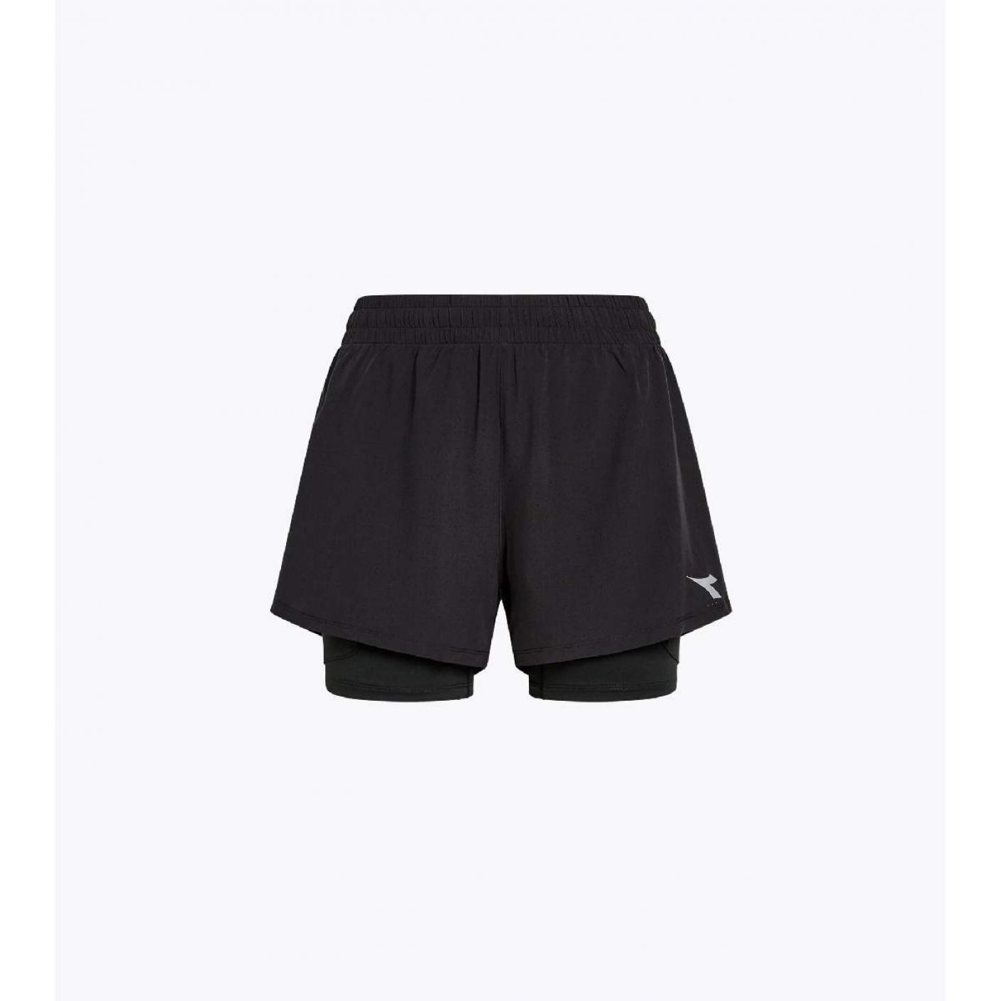 Diadora Running Shorts 2in1 Run Black for Women
