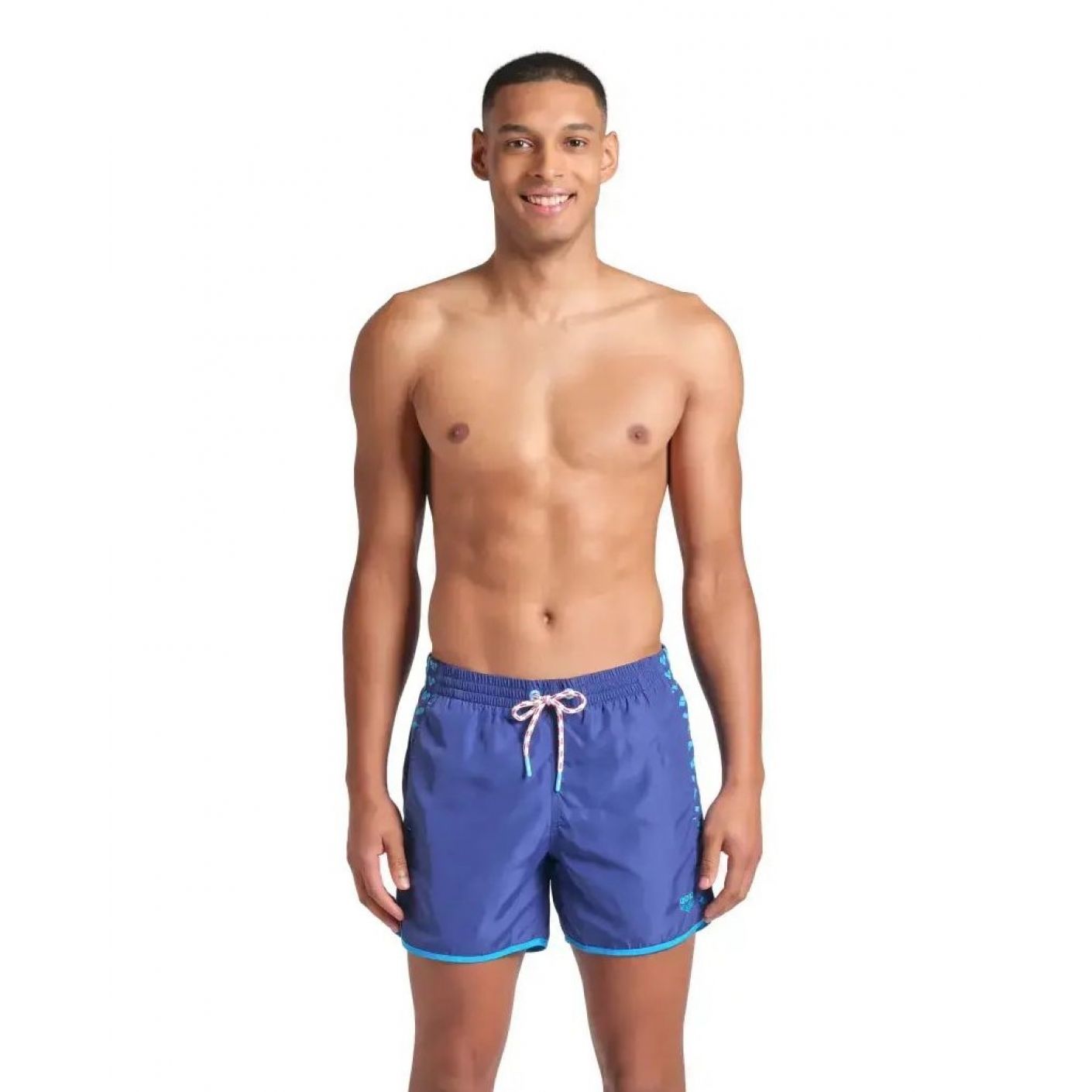 Arena Herren Team Stripe Lila Shorts