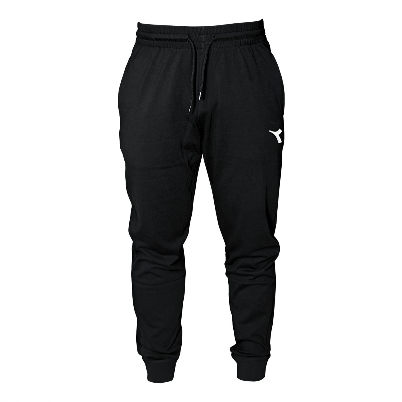 Diadora Herren Leichte Baumwollhose Schwarz