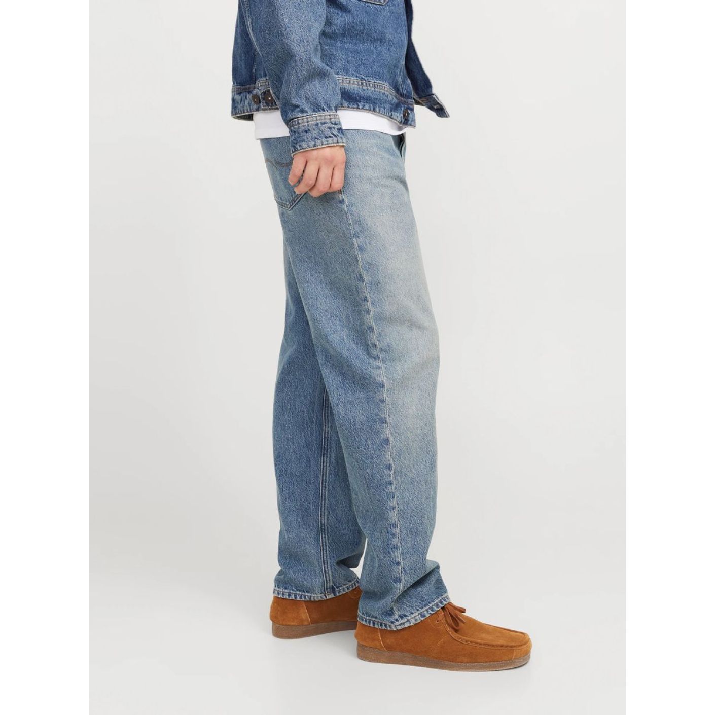 Jack & Jones Jeans Jjieddie Original AM 761 Noos Blue Denim da Uomo
