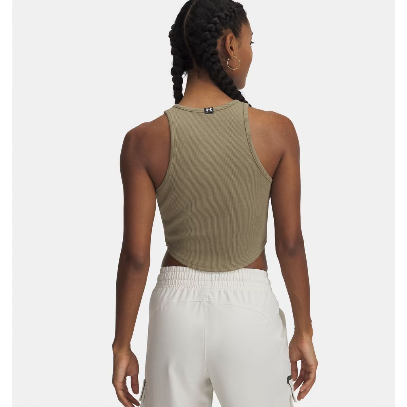 Under Armour Women's Rival Rib Tank Top Bayou/White