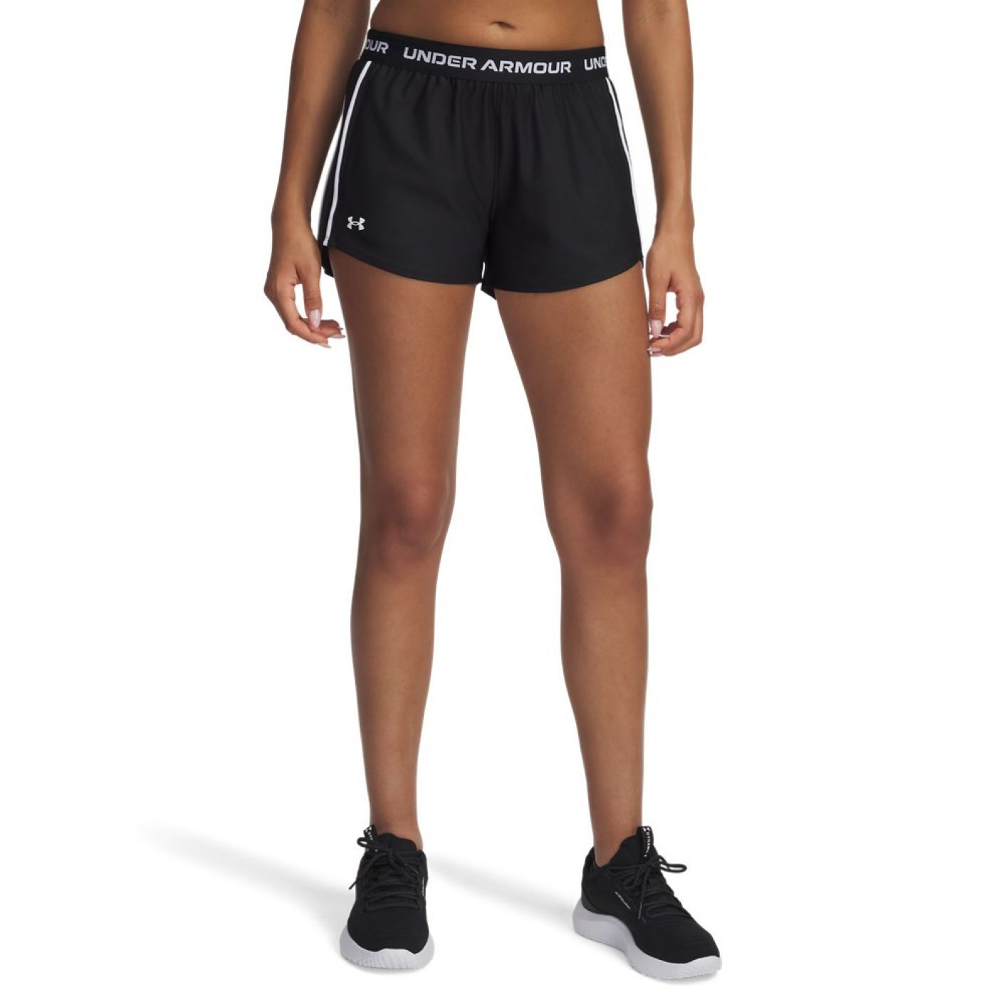 Under Armor Short Tech Play Up 2in1 Black/White for Women