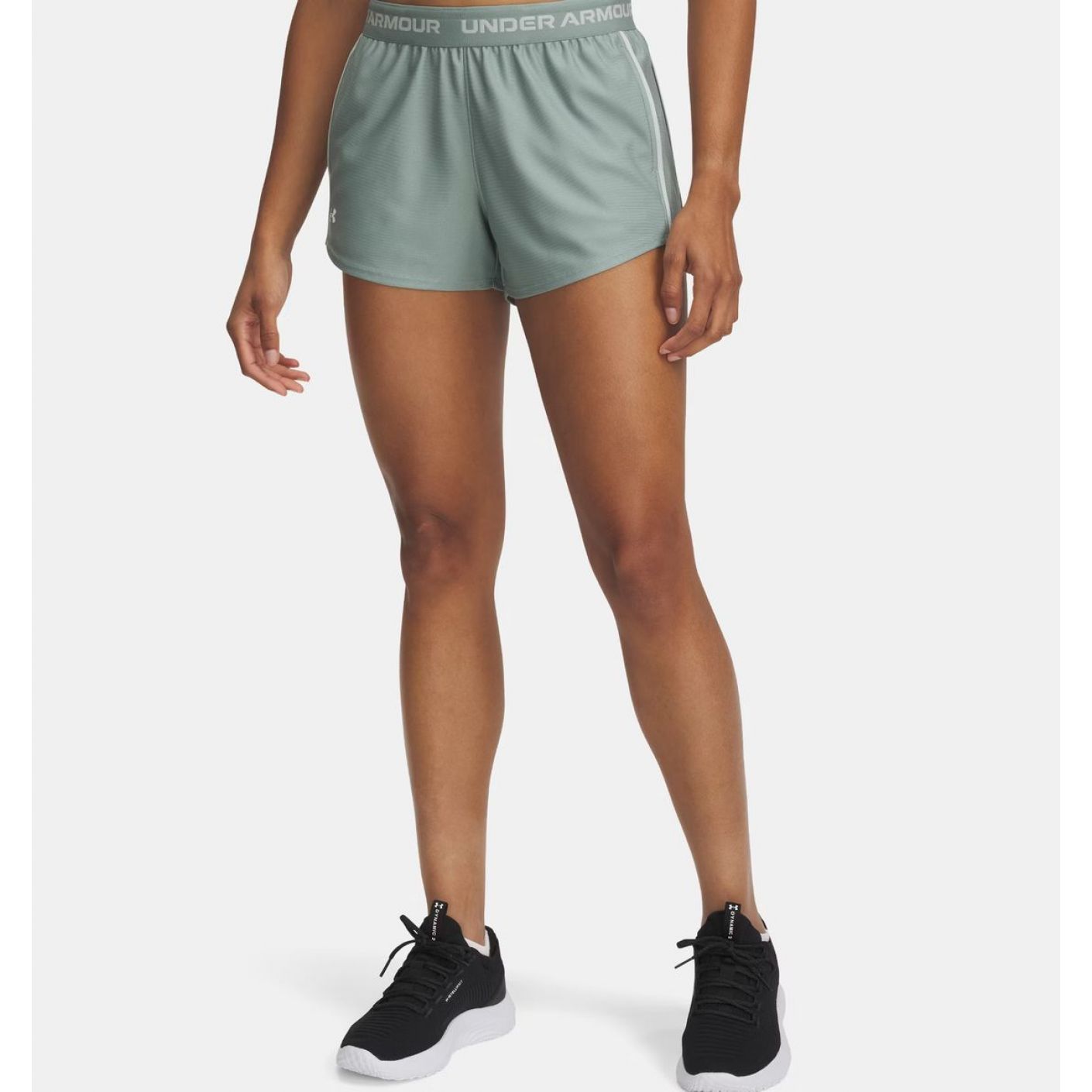 Under Armor Short Tech Play Up 2in1 Silica Green/Hydro Green for Women