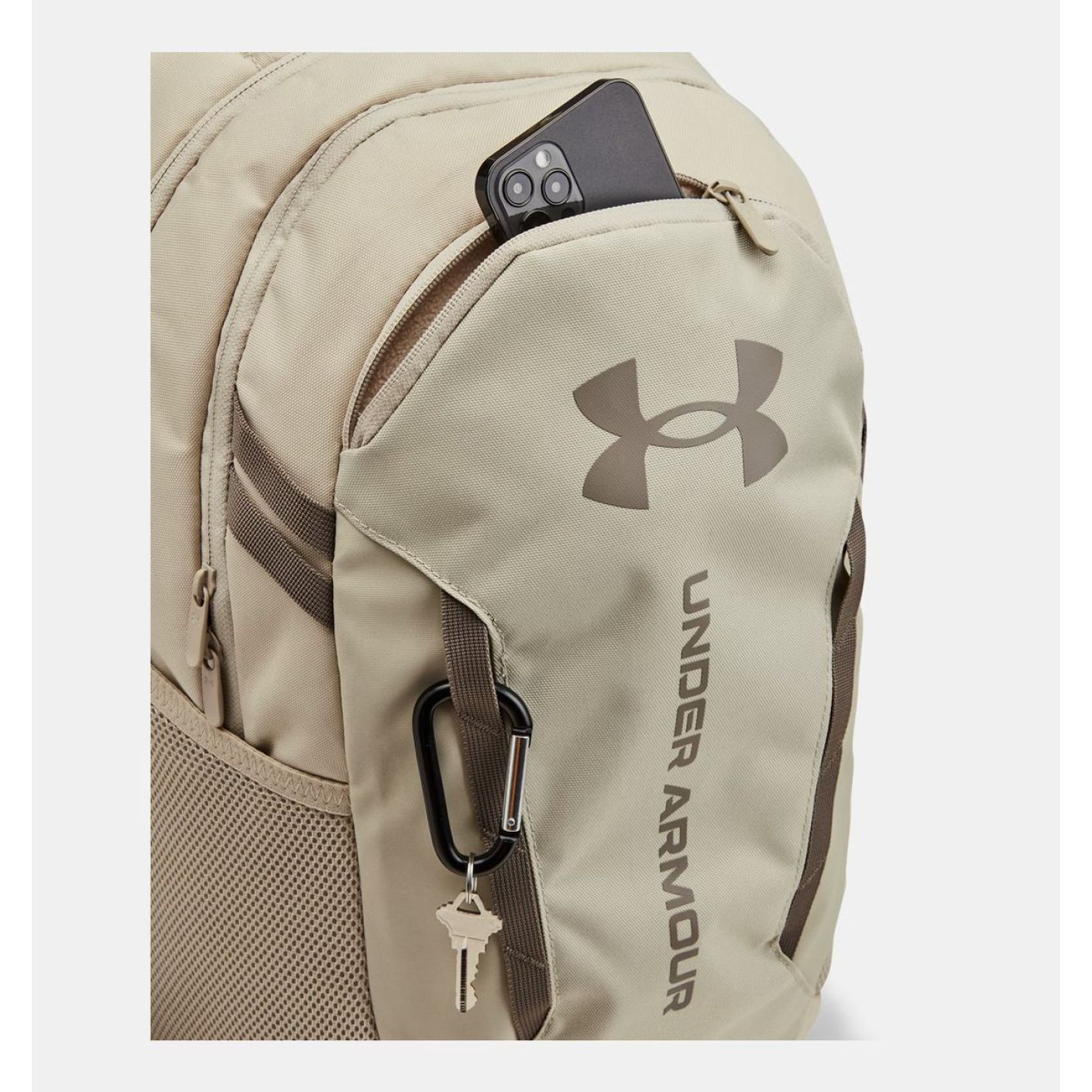 Under Armour Hustle 6.0 Rucksack Khaki Base/Taupe Dusk