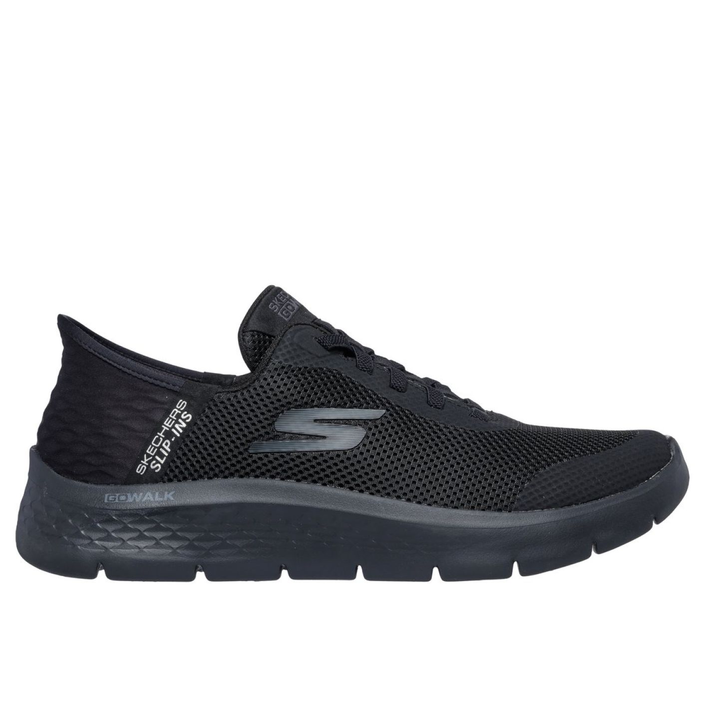 Skechers Slip-ins: Go Walk Flex - Hands Up Total Black da Uomo