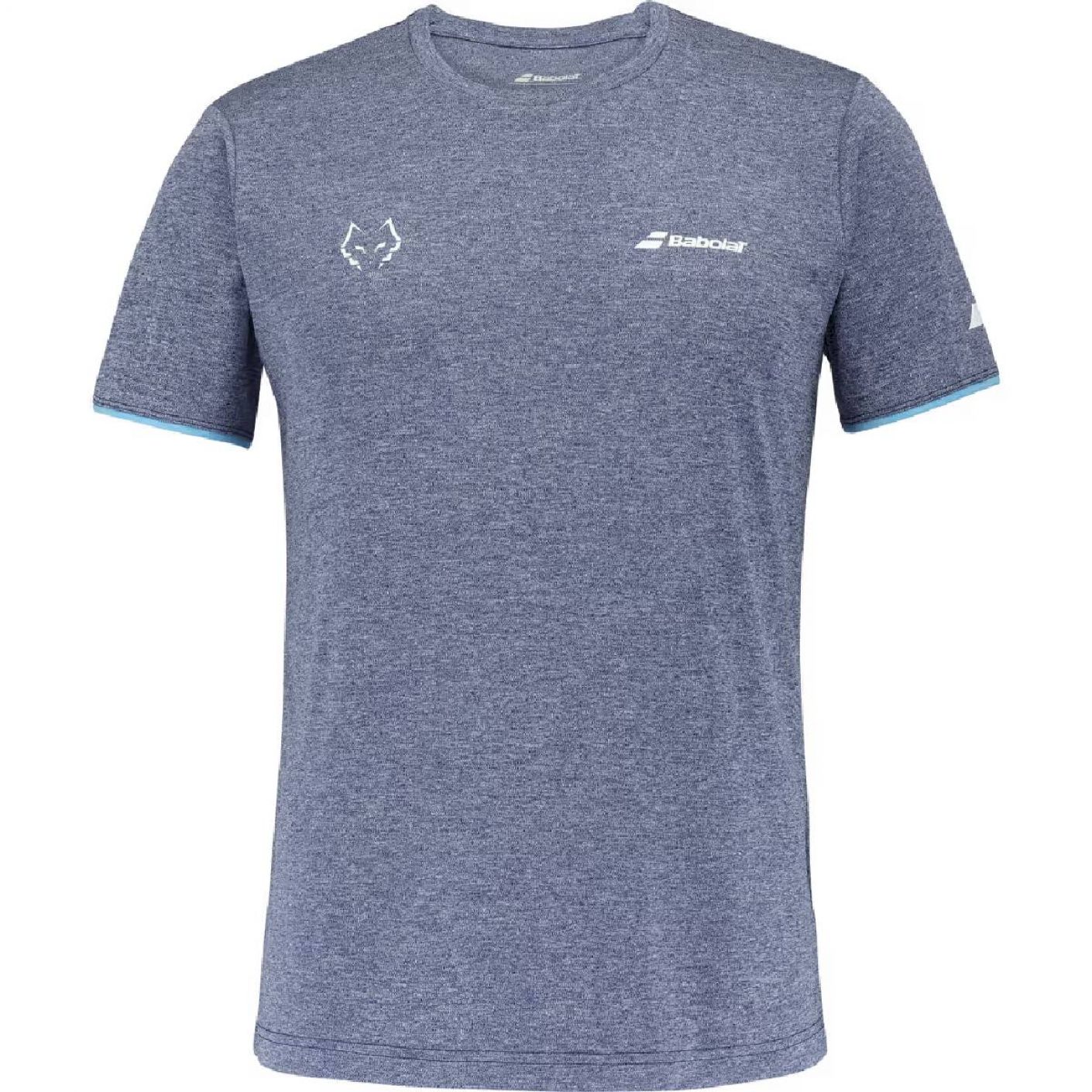 Babolat T-Shirt Crew Juan Lebron Blau Herren