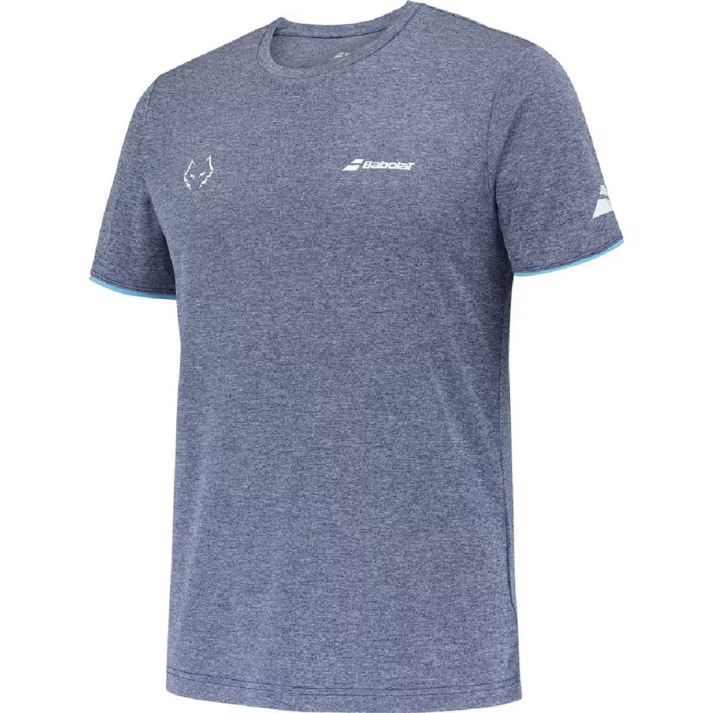 Babolat T-Shirt Crew Juan Lebron Blu da Uomo