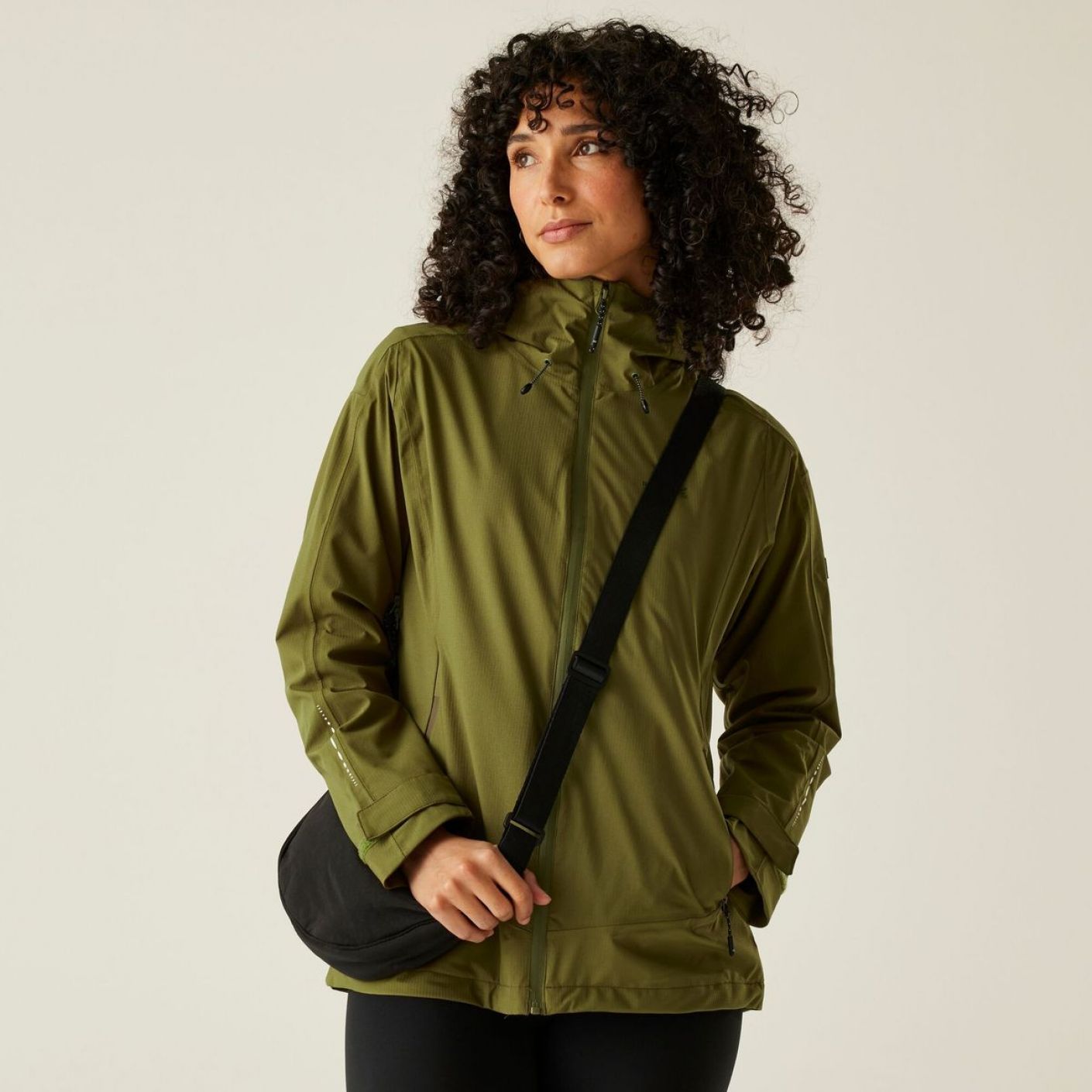 Regatta Okara Wasserdichte Jacke für Damen, Nephrite Green/Camo Green