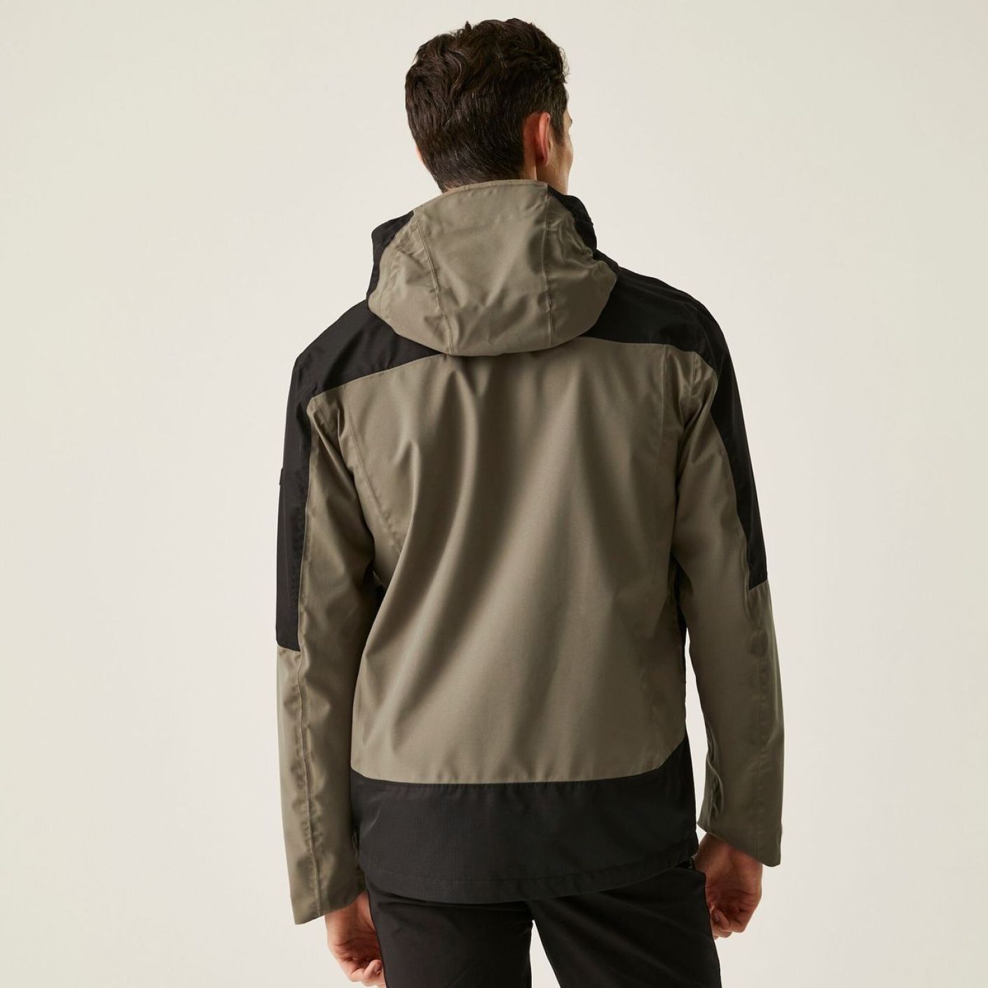 Regatta Herren Highton IV Stretch Treetop wasserdichte Jacke in Schwarz