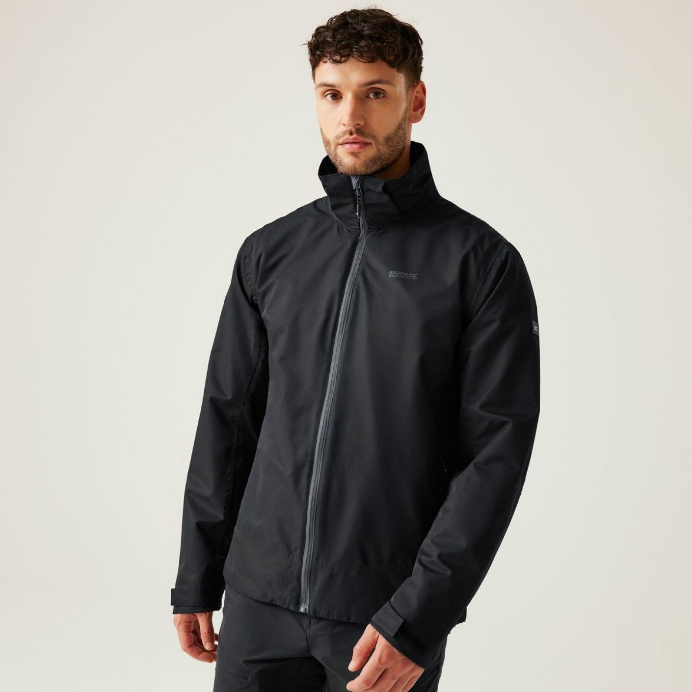 Regatta Herren Oakhowe wasserdichte Jacke in Schwarz