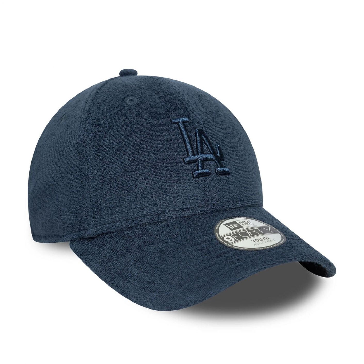 New Era LA Dodgers Frottee-Kappe für Jugendliche, Marineblau, 6–12 Jahre