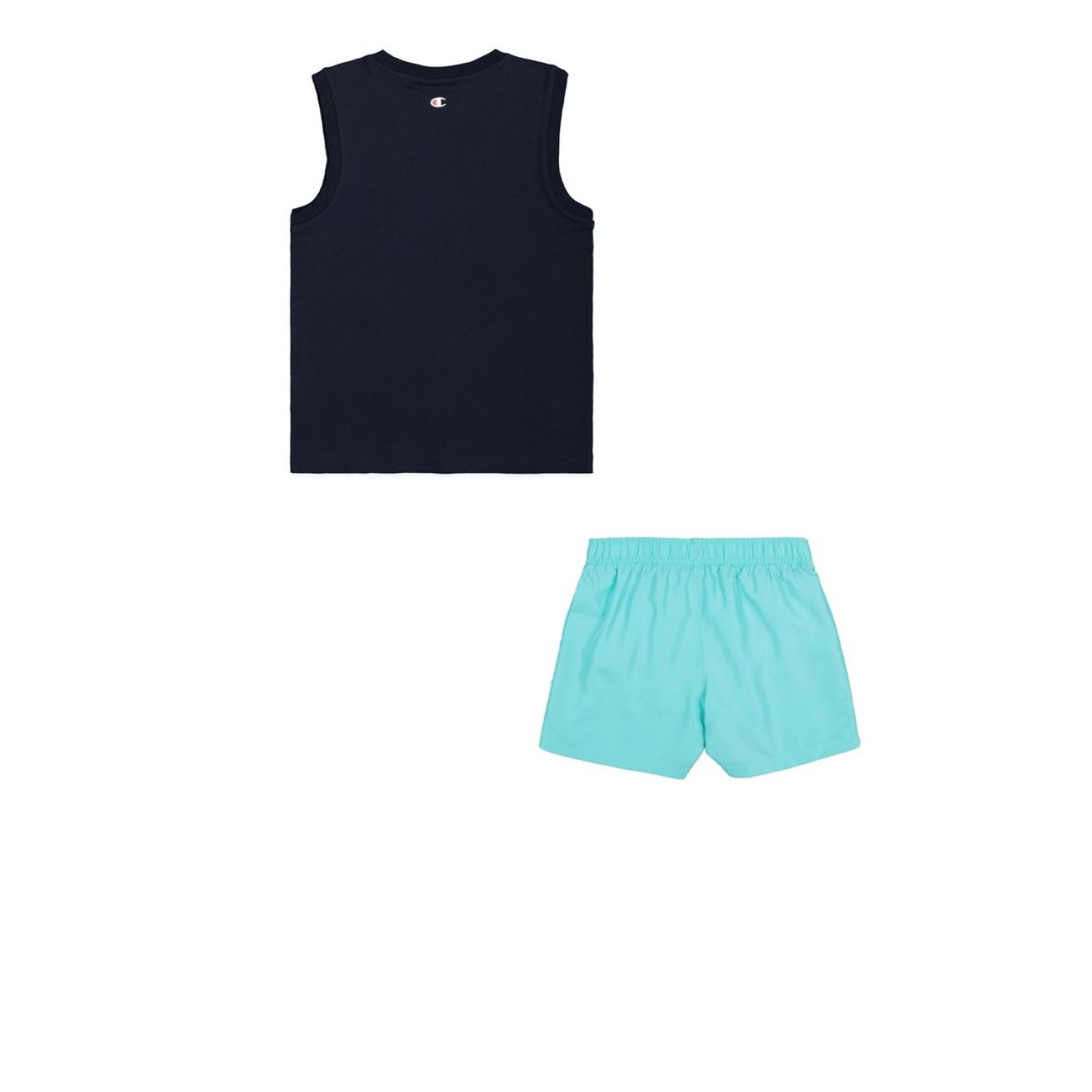 Champion Junior Set mit marineblauem/hellblauem Aufdruck 