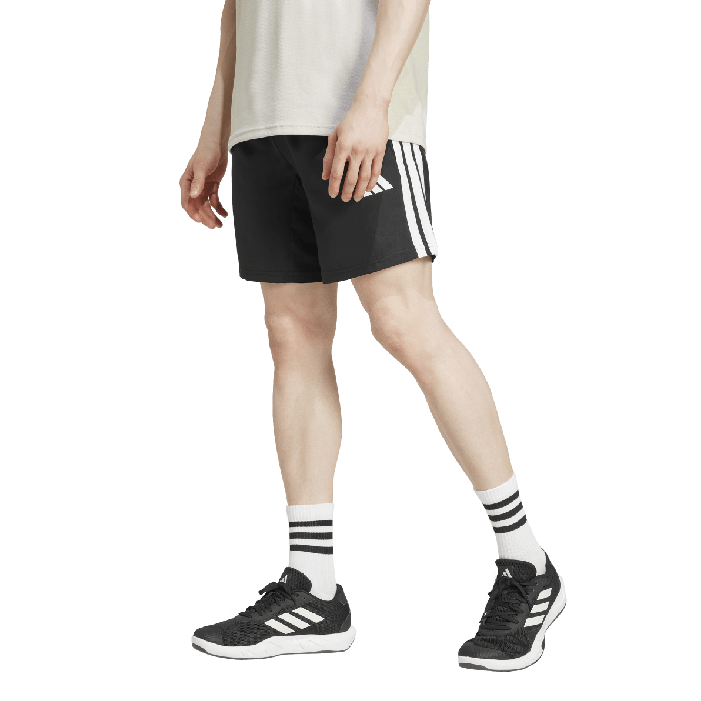 Adidas Short Essentials 3Stripe Woven Schwarz/Weiß für Herren