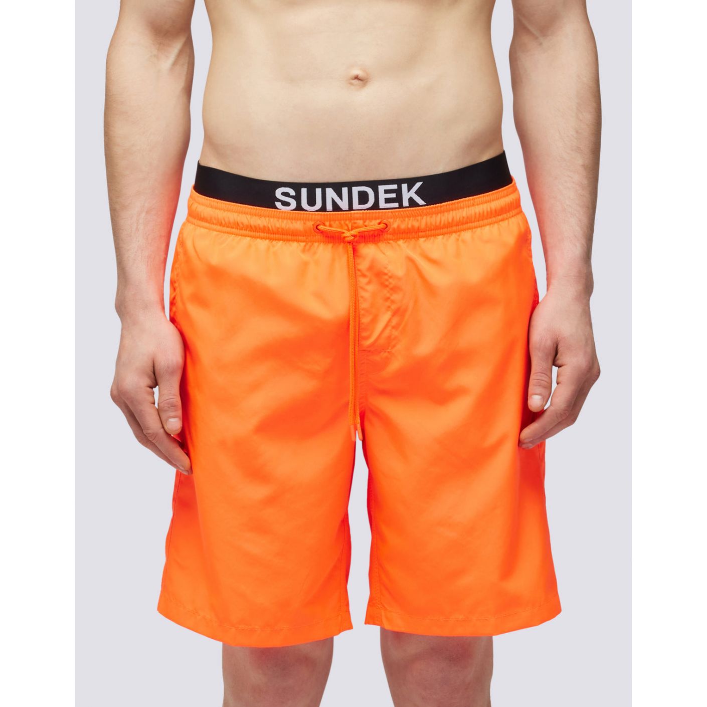 Sundek Herren-Badeshorts in Hellpoly-Orange