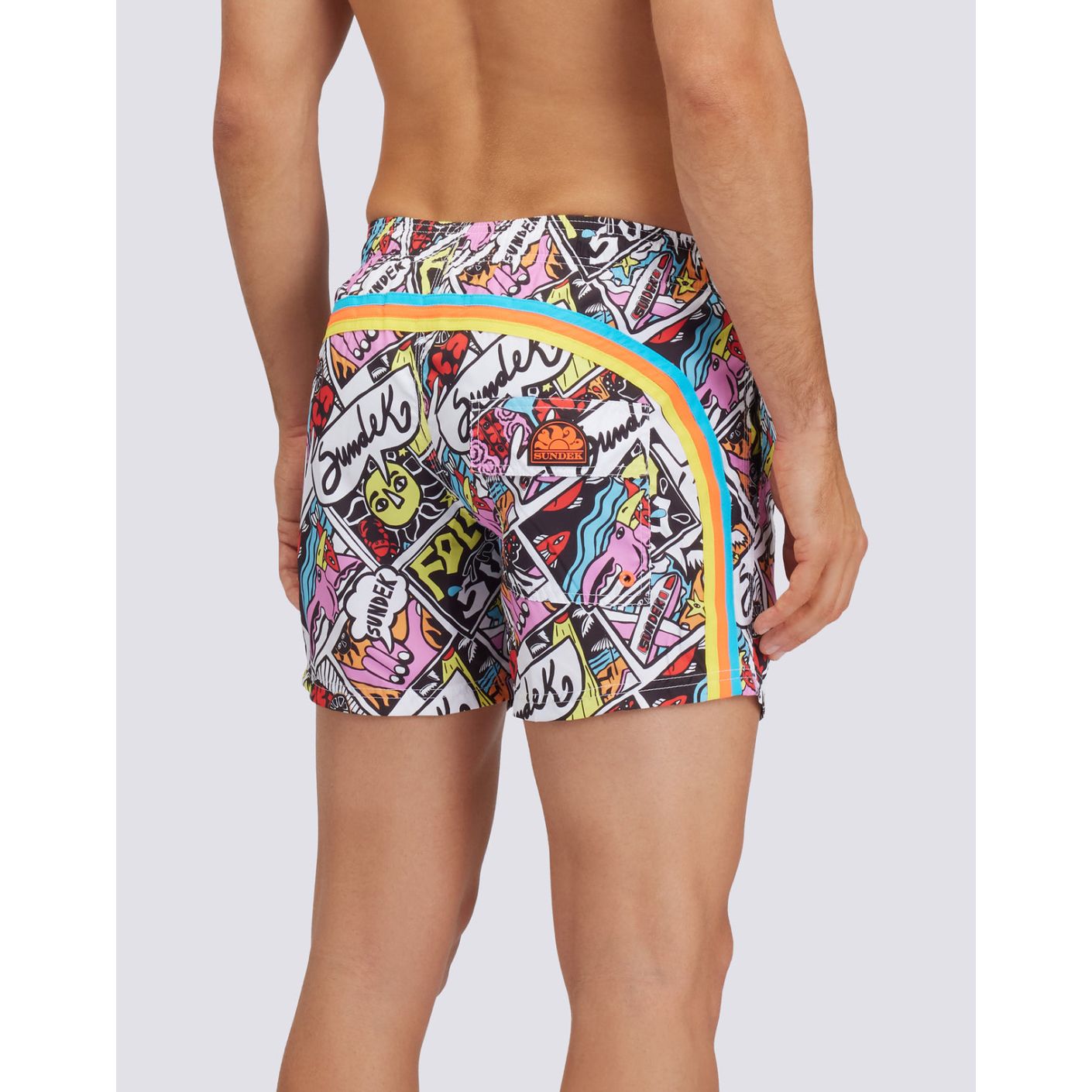 Sundek Repreve Herren-Badeanzug mit Comic-Print