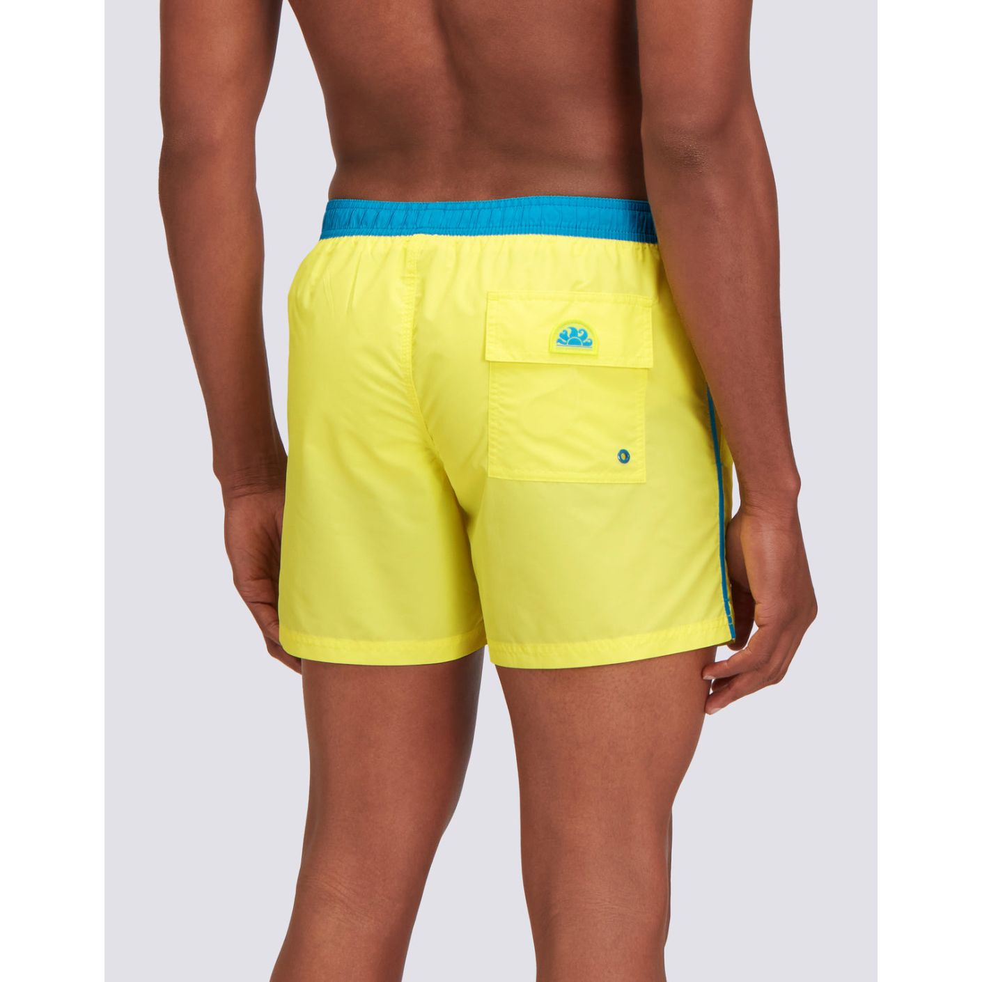 Sundek Iconic Taft-Badeboxer in Gelb