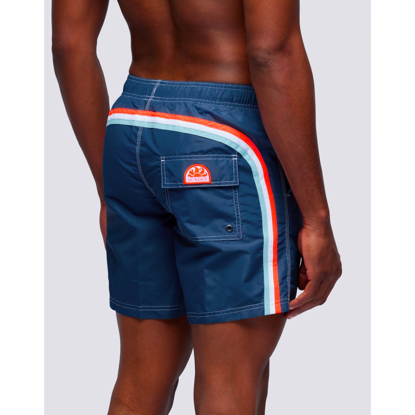 Sundek Costume Icon Taffeta Elastic Waist Navy