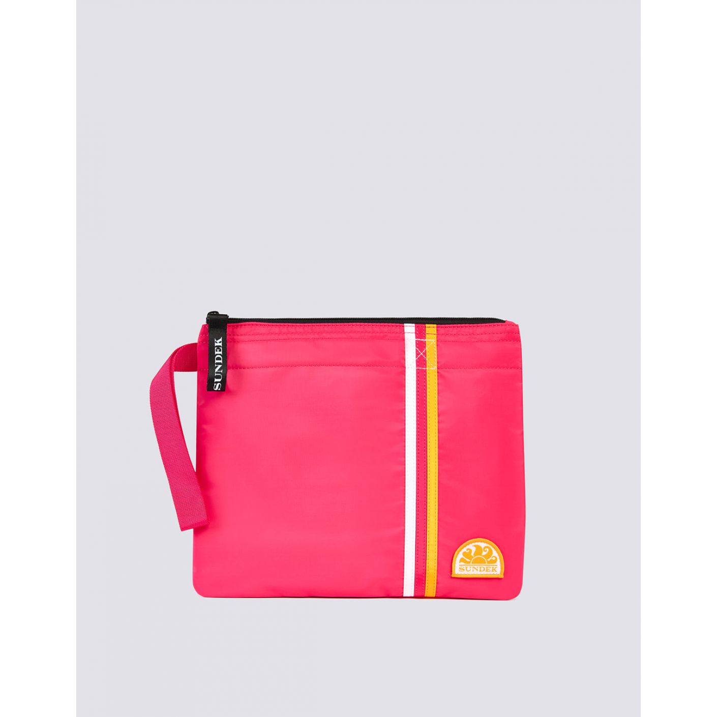Sundek Ludvig Pink Clutch mit Regenbogendetails