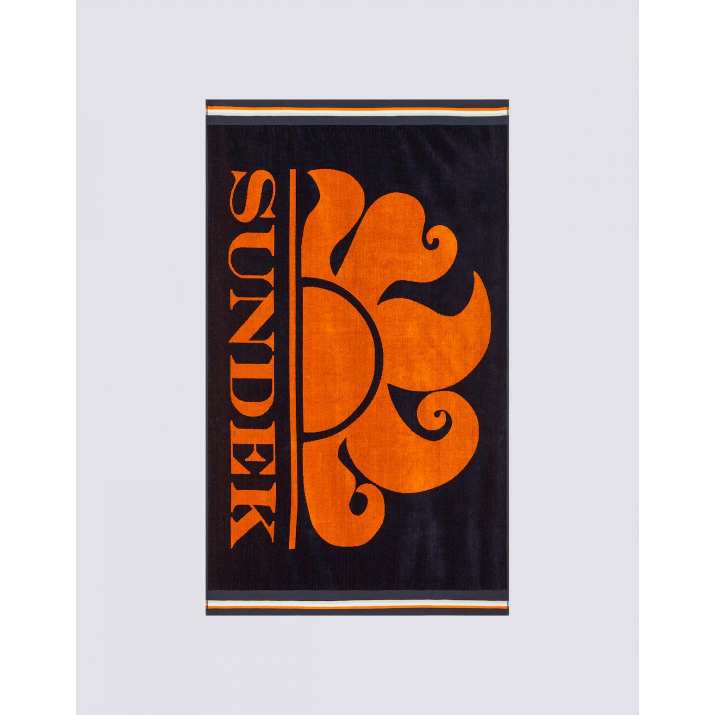 Sundek Telo New Classic logo Jacquard Nero