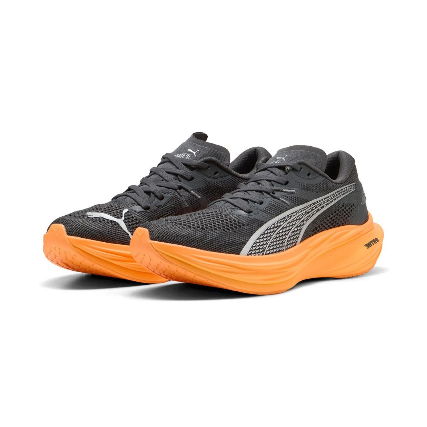 Puma Deviate Nitro 3 Dusky Gray/Heat Fire da Uomo