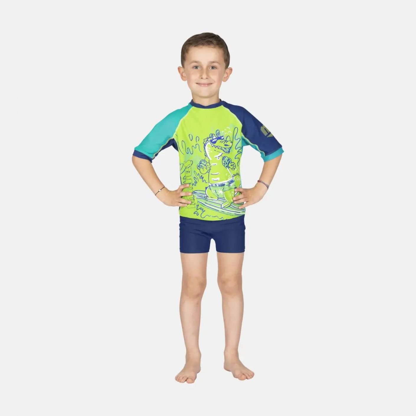 Mares Rashguard Shield Kid Lime