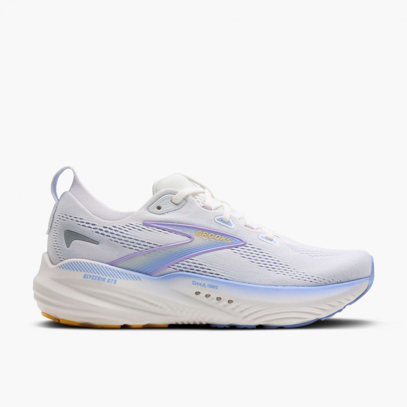 Brooks Glycerin GTS 22 Weiß/Blaureiher/Aprikose für Damen