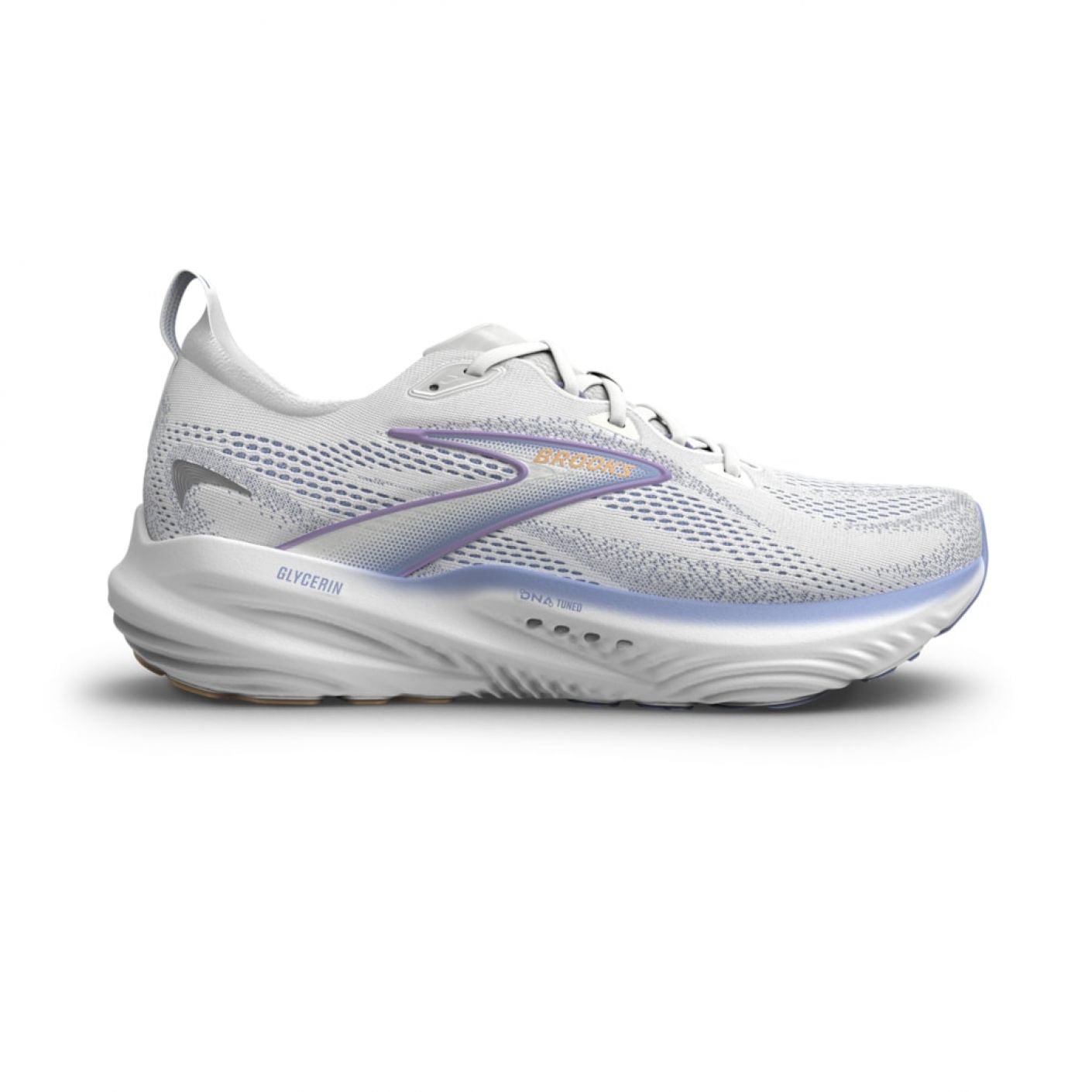 Brooks Glycerin 22 White/Blue Heron/Apricot da Donna