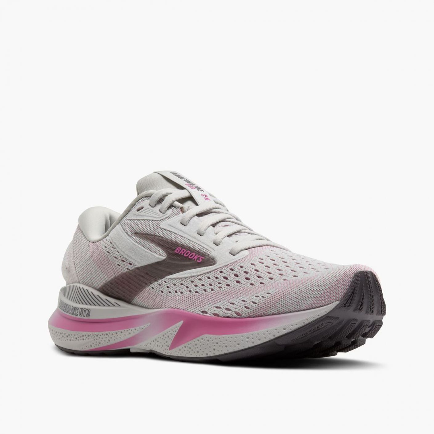 Brooks Adrenaline GTS 24 Oyster/Excalibur/Pink für Damen