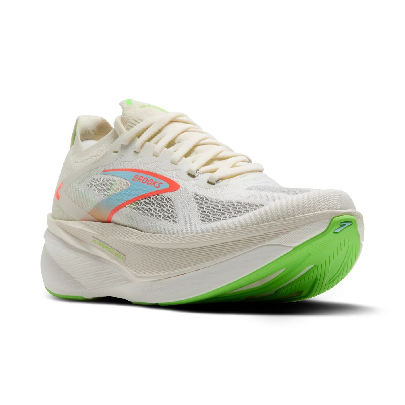 Brooks Hyperion Max 3 Coconut/Green Gecko/Pink Clay da Uomo