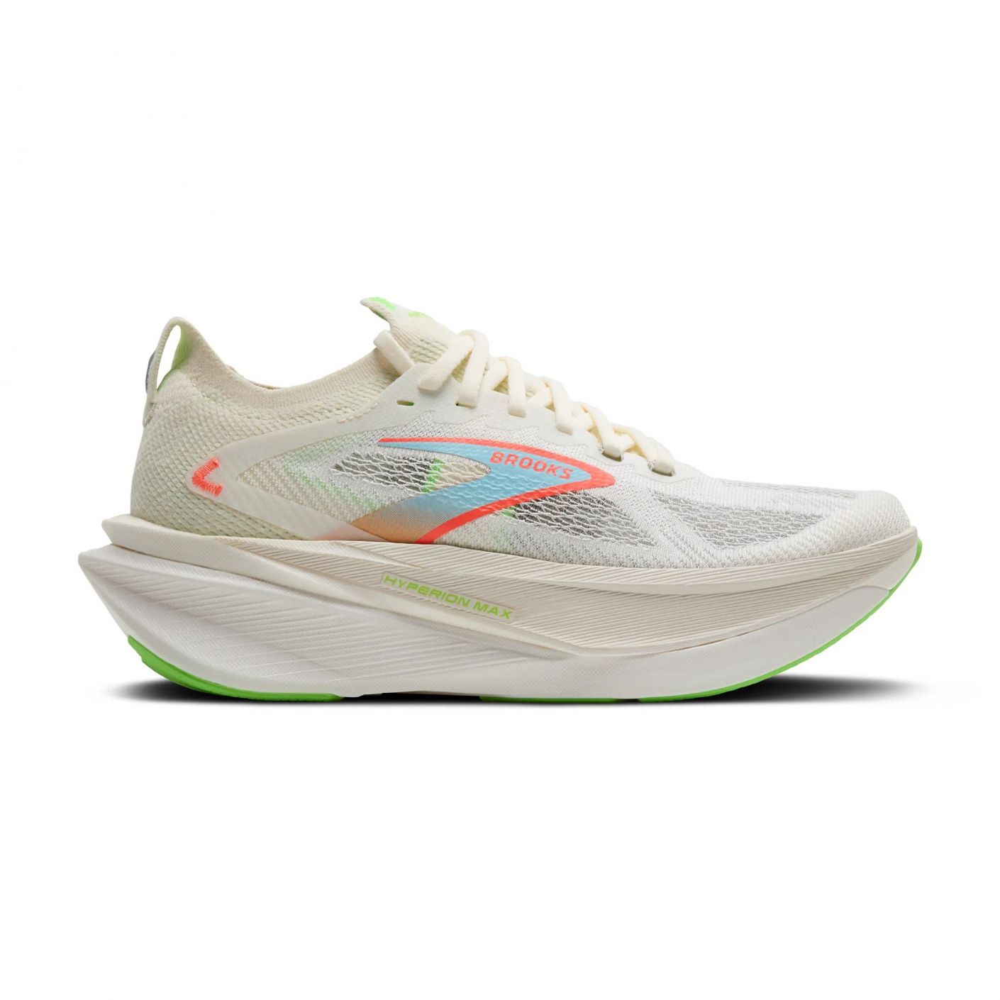 Brooks Hyperion Max 3 Coconut/Green Gecko/Pink Clay da Uomo