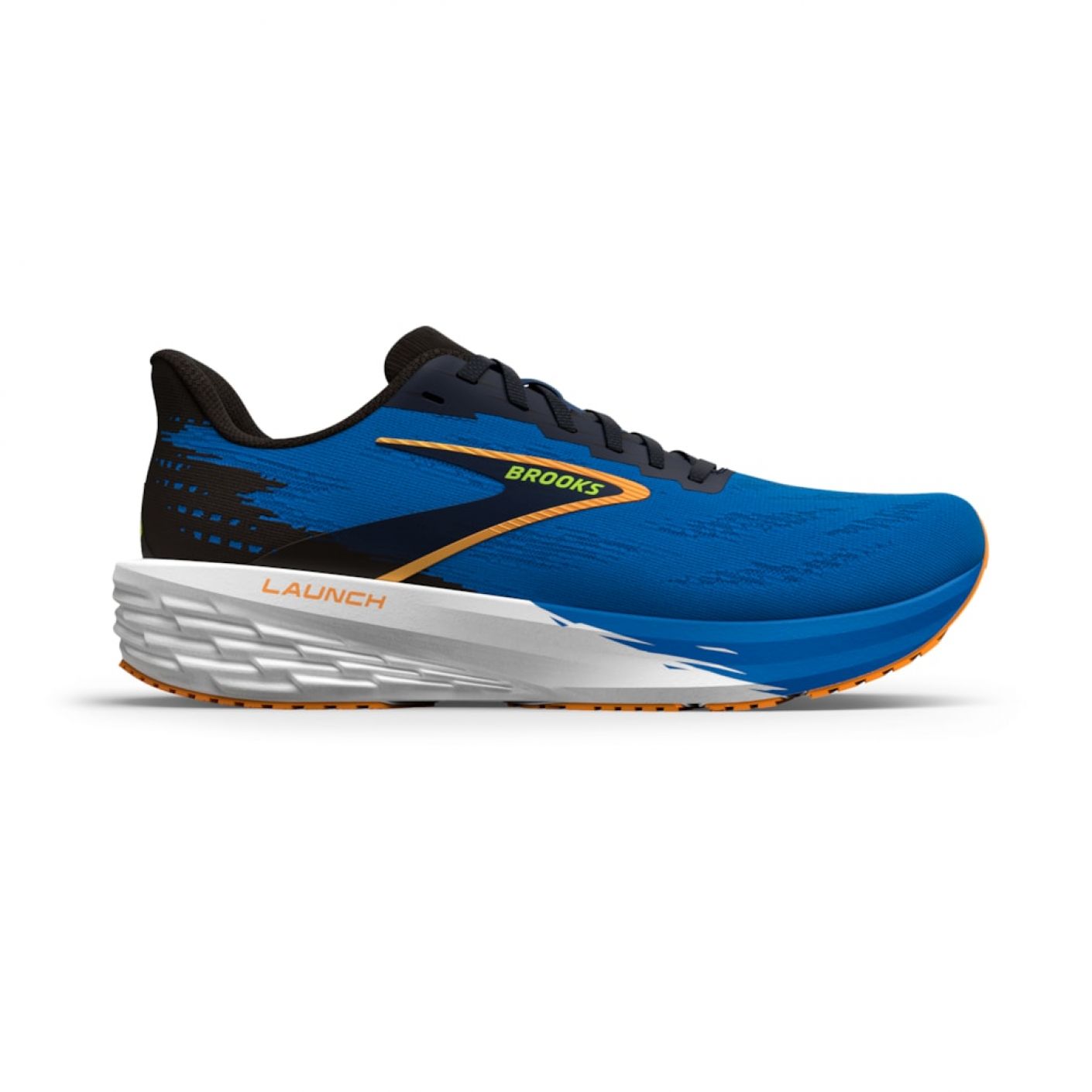 Brooks Launch 11 Black/Navy Peony/Orange da Uomo