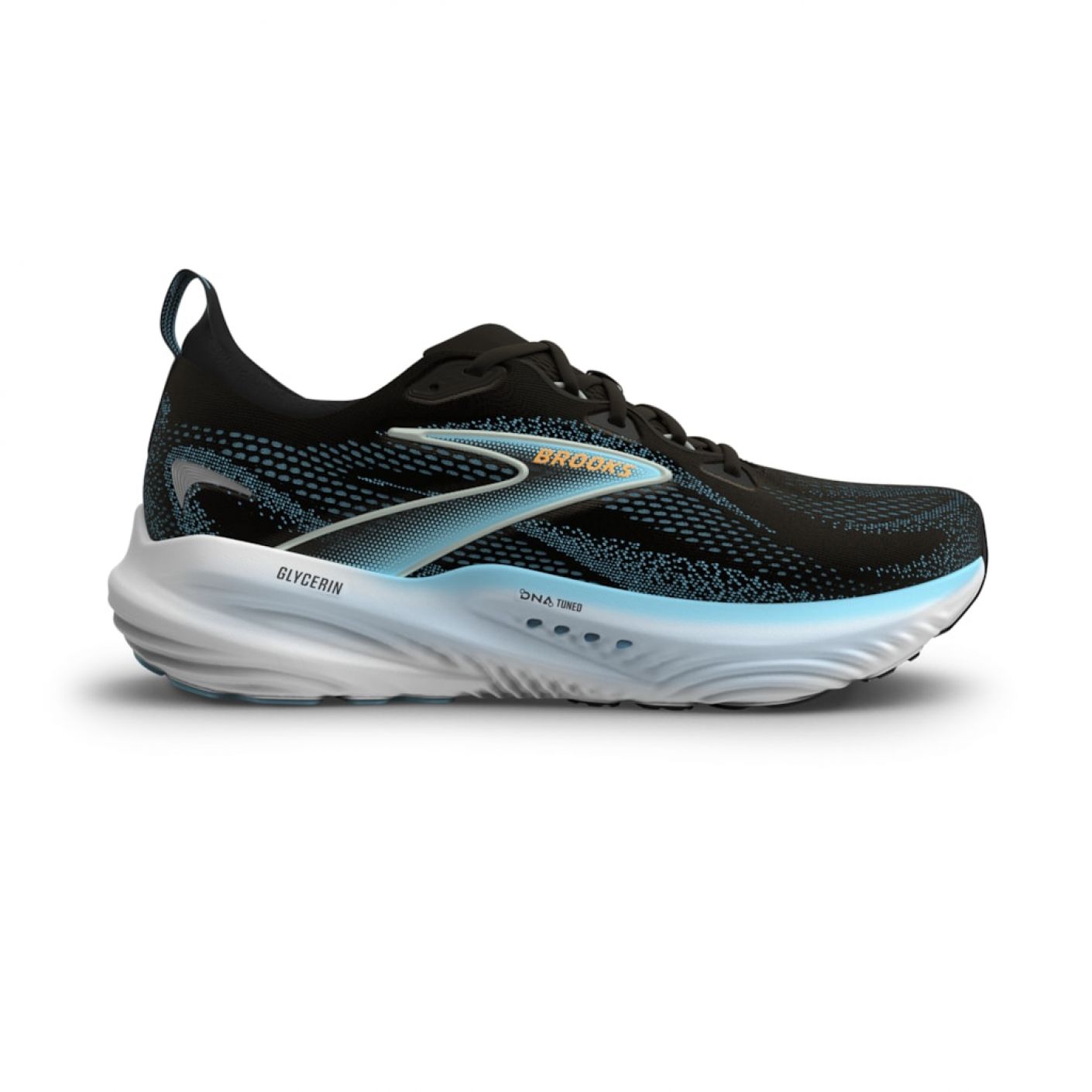 Brooks Glycerin 22 Black/Atomizer/Blazing Orange da Uomo