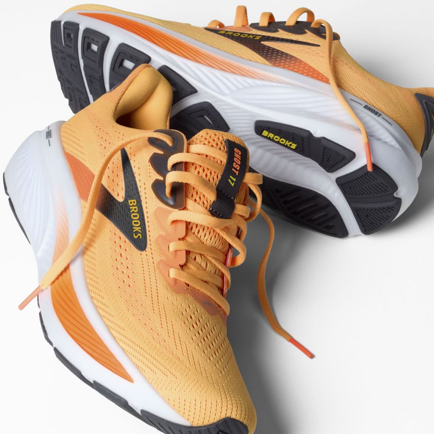 Brooks Ghost 17 Blazing Orange/Yellow/Ebony for Men