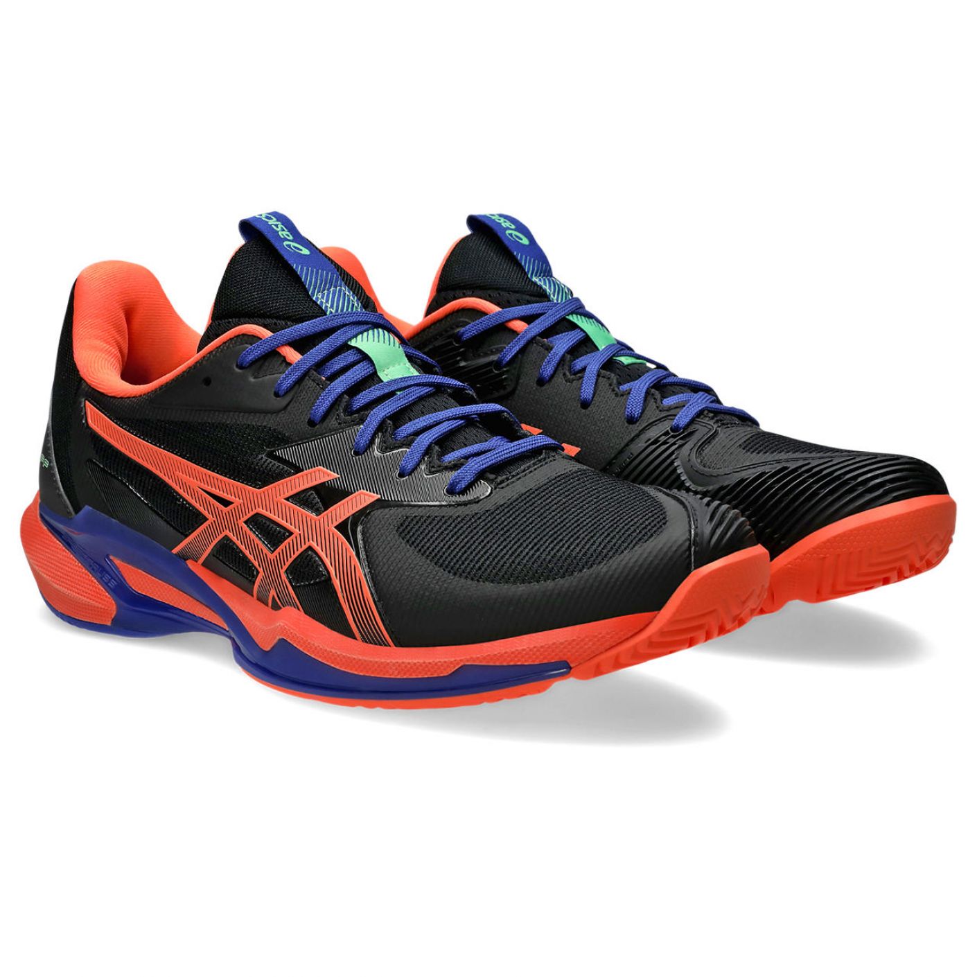 Asics Solution Speed FF 3 Padel Schwarz/Vivid Coral 