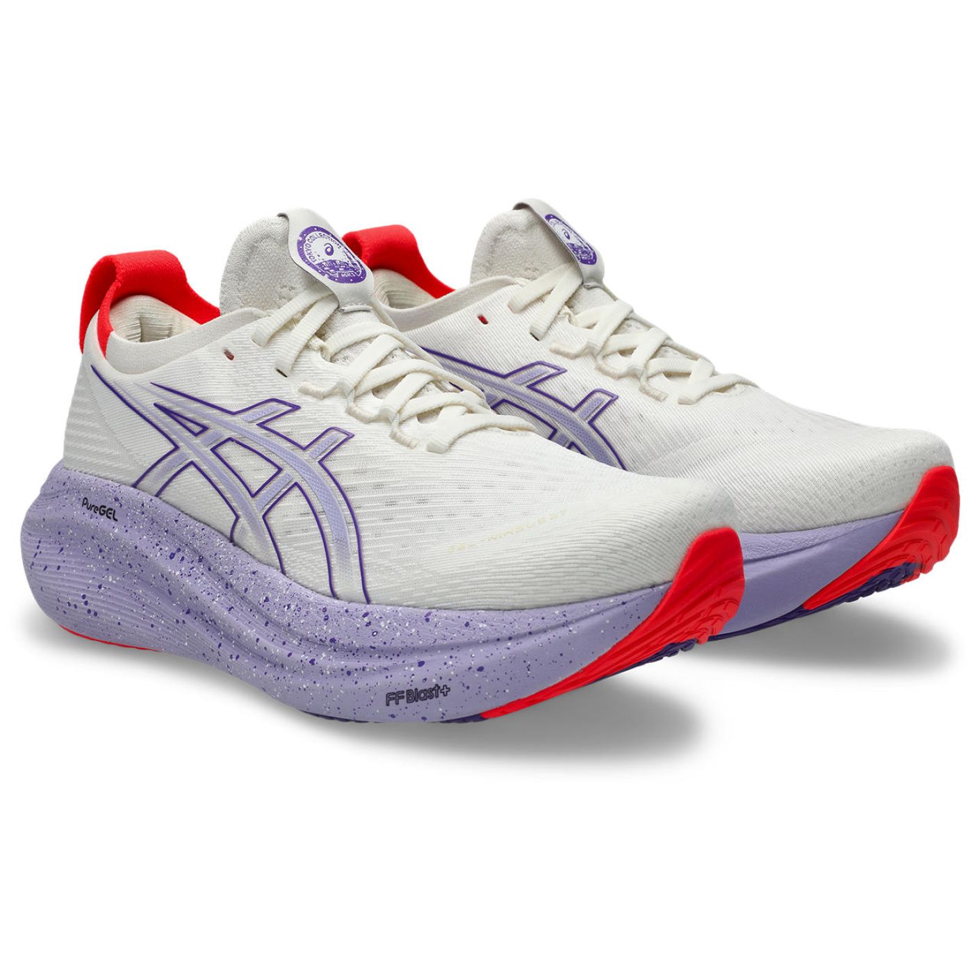 Asics Gel-Nimbus 27 Cream/Edo Purple Women's