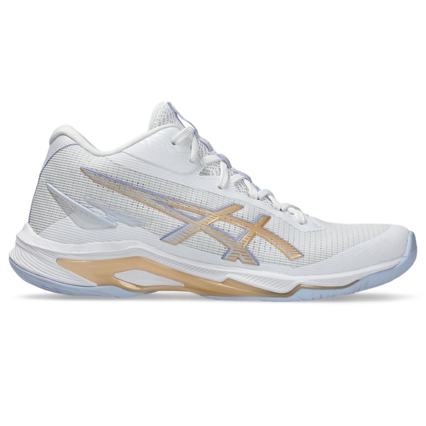 Asics Netburner Ballistic FF MT 4 White/Champagne Women's