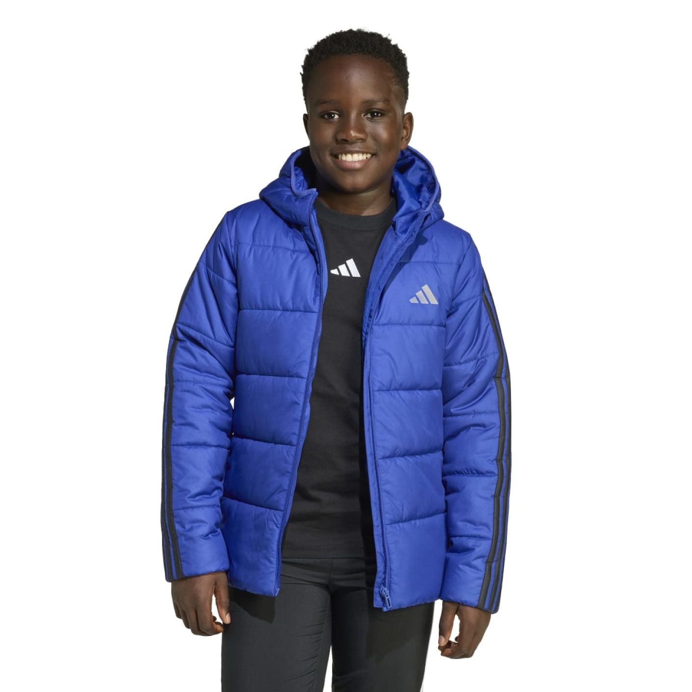 Adidas Essentials 3-Stripes Blue/black Padded Jacket for Kids