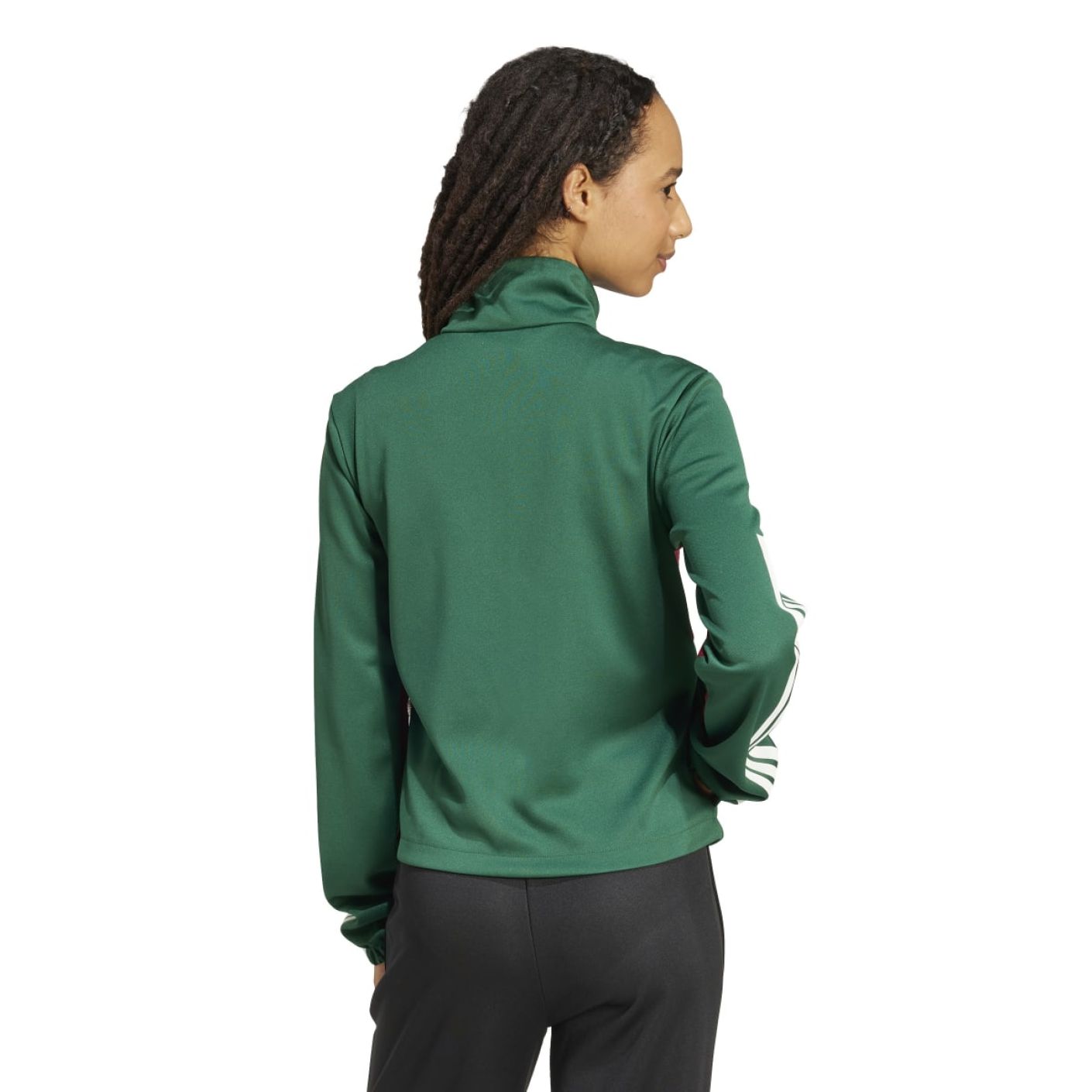Adidas Shooting Jacket Nation Pack ttdrkgrn/cburgu/white für Damen